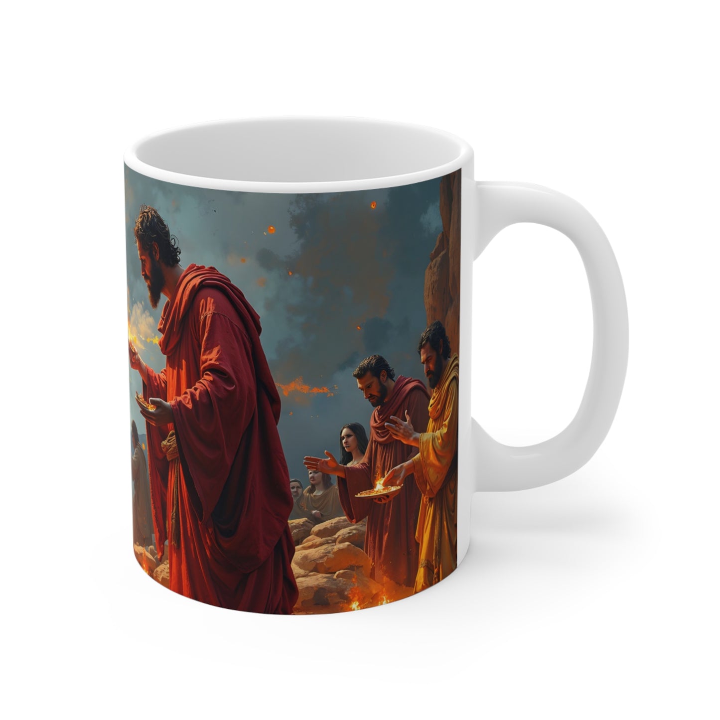 “Righteous Offering - Cain and Abel's Sacrifices” - Coffee Mug