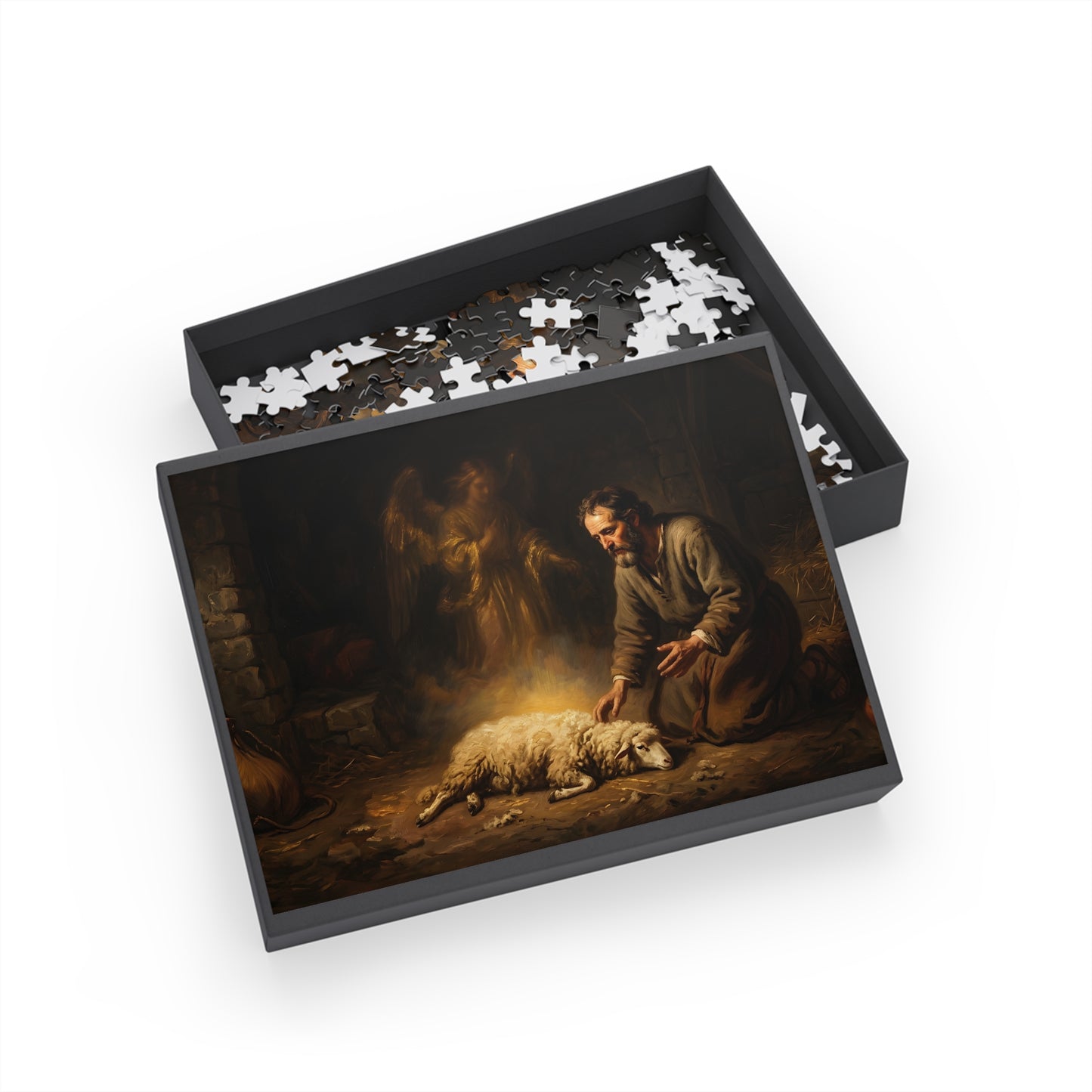 “Gideon's Fleece - Seeking Confirmation from God” - Jigsaw Puzzle
