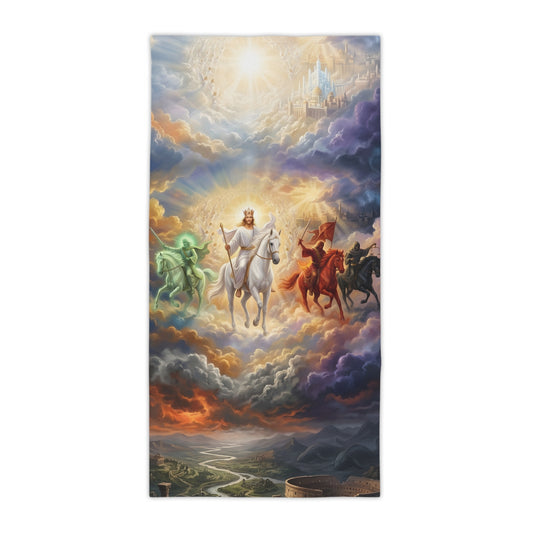 “Behold, A Pale Horse - The Four Horsemen” - Beach Towel