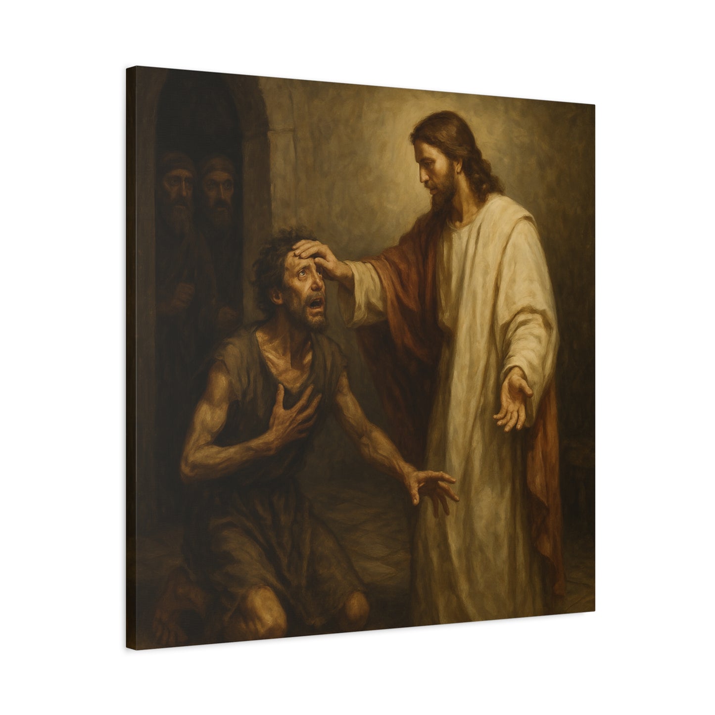 “Freedom Restored – Jesus Heals the Demon-Possessed Man” - Canvas Art
