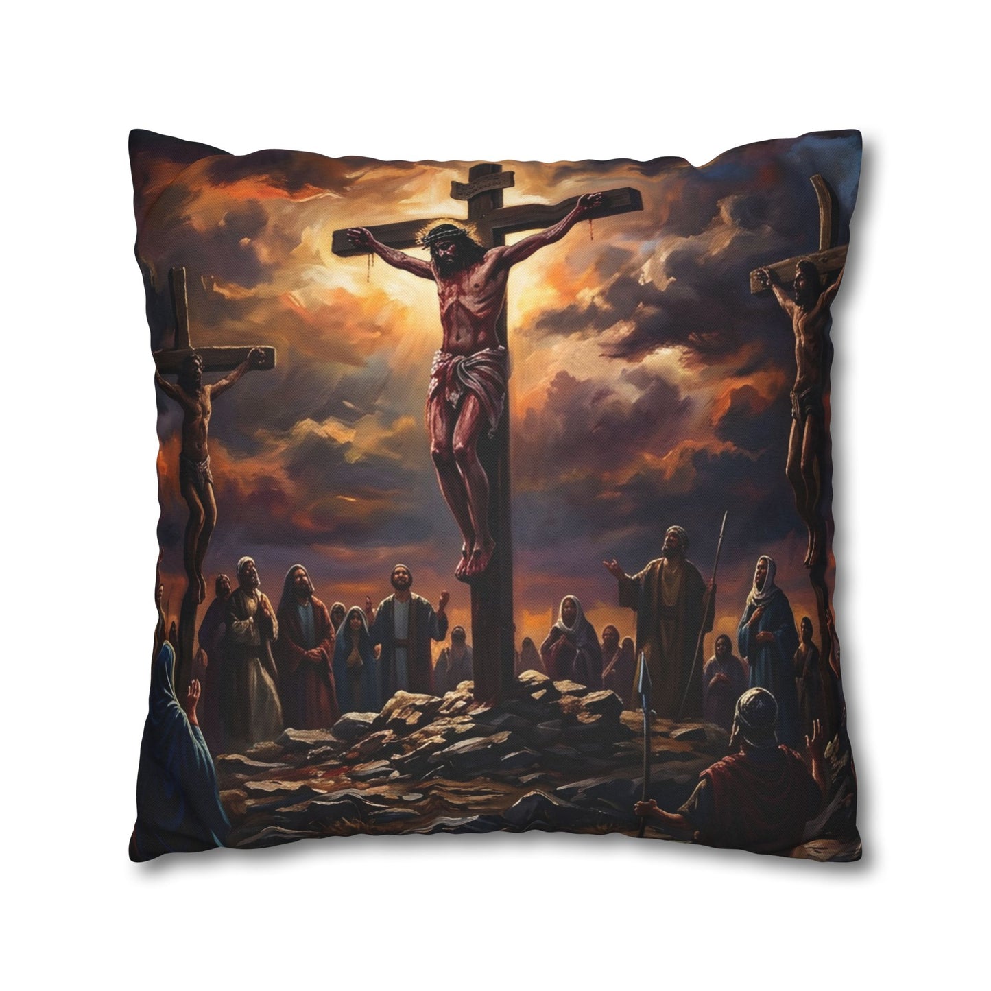 “It Is Finished - The Crucifixion at Calvary” - Pillowcase