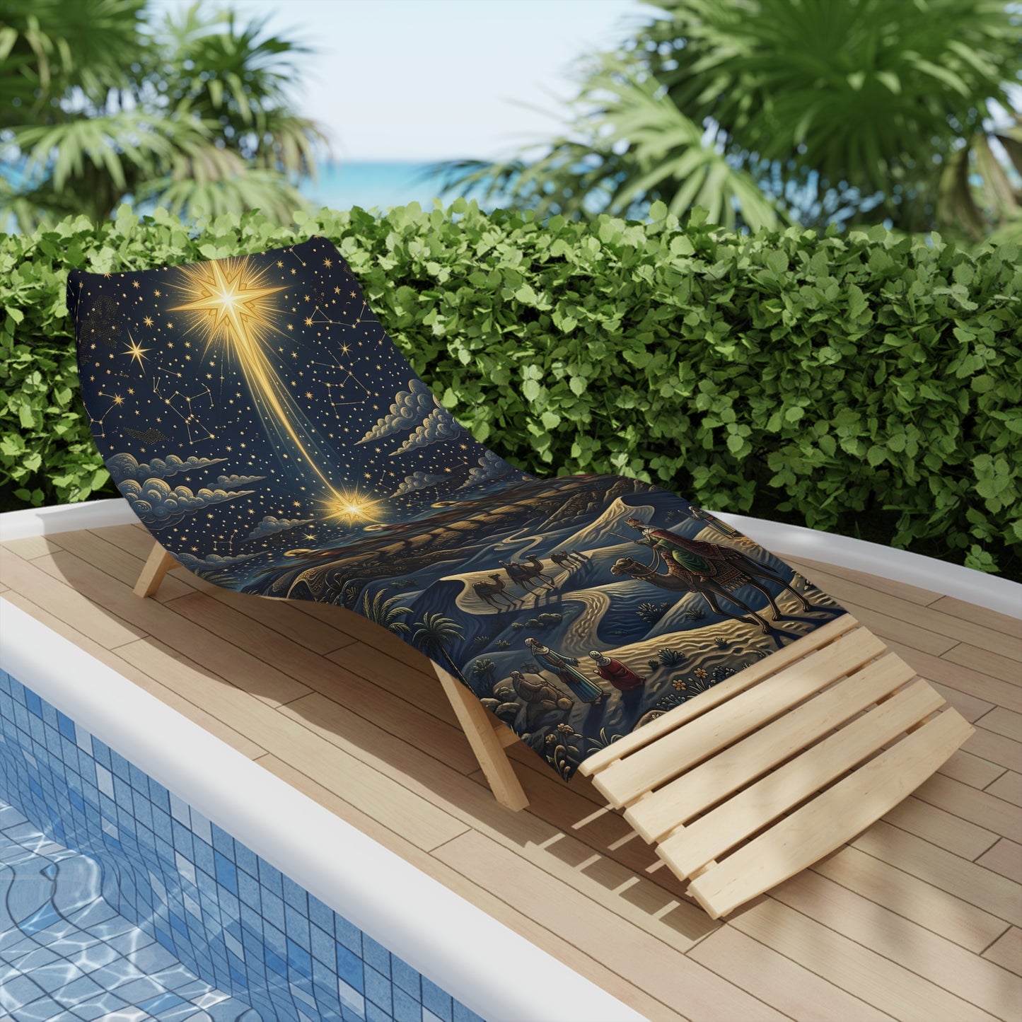 “Star of Wonder - Journey of the Magi” - Beach Towel