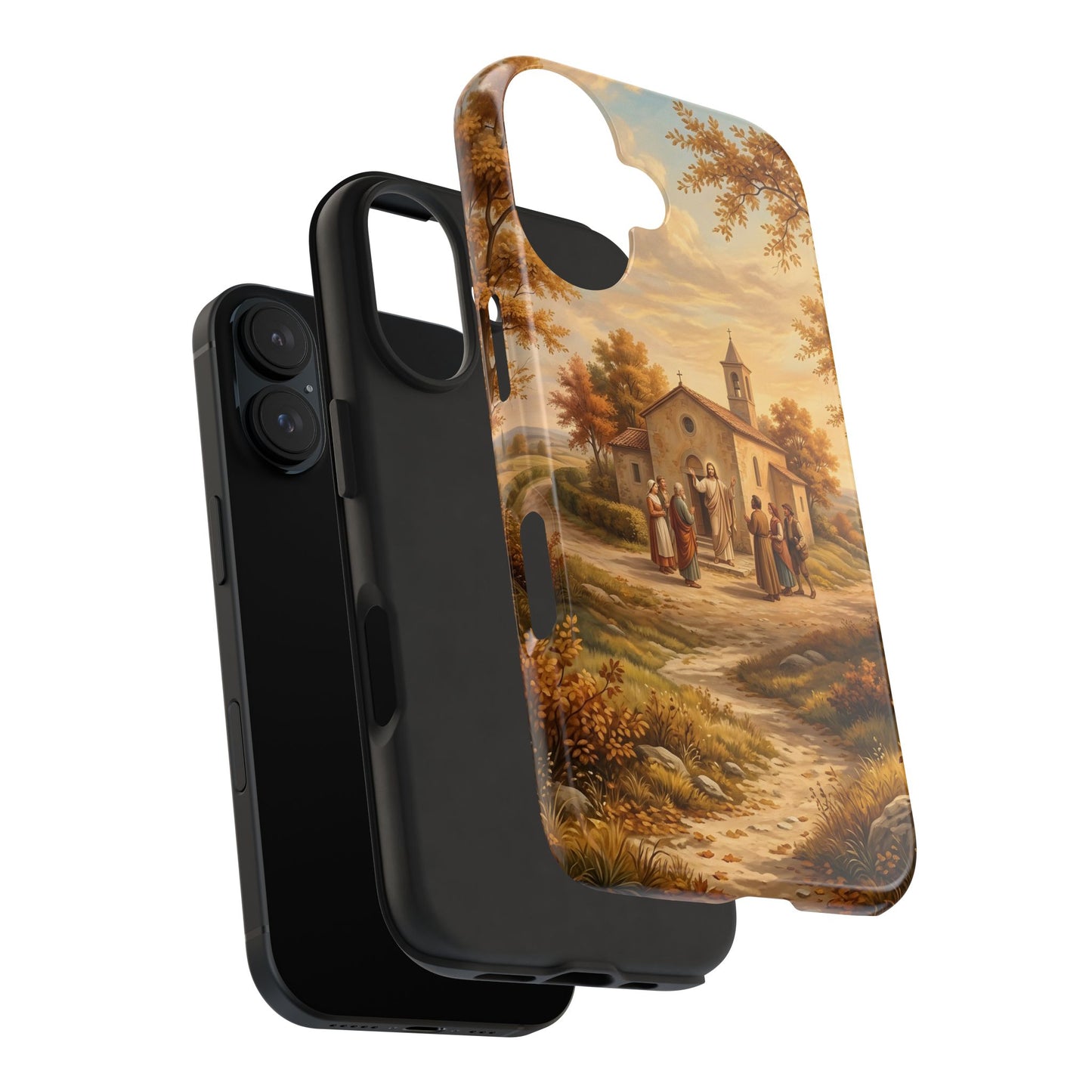 “Sanctuary in Serenity - Autumn's Golden Embrace” - Phone Case