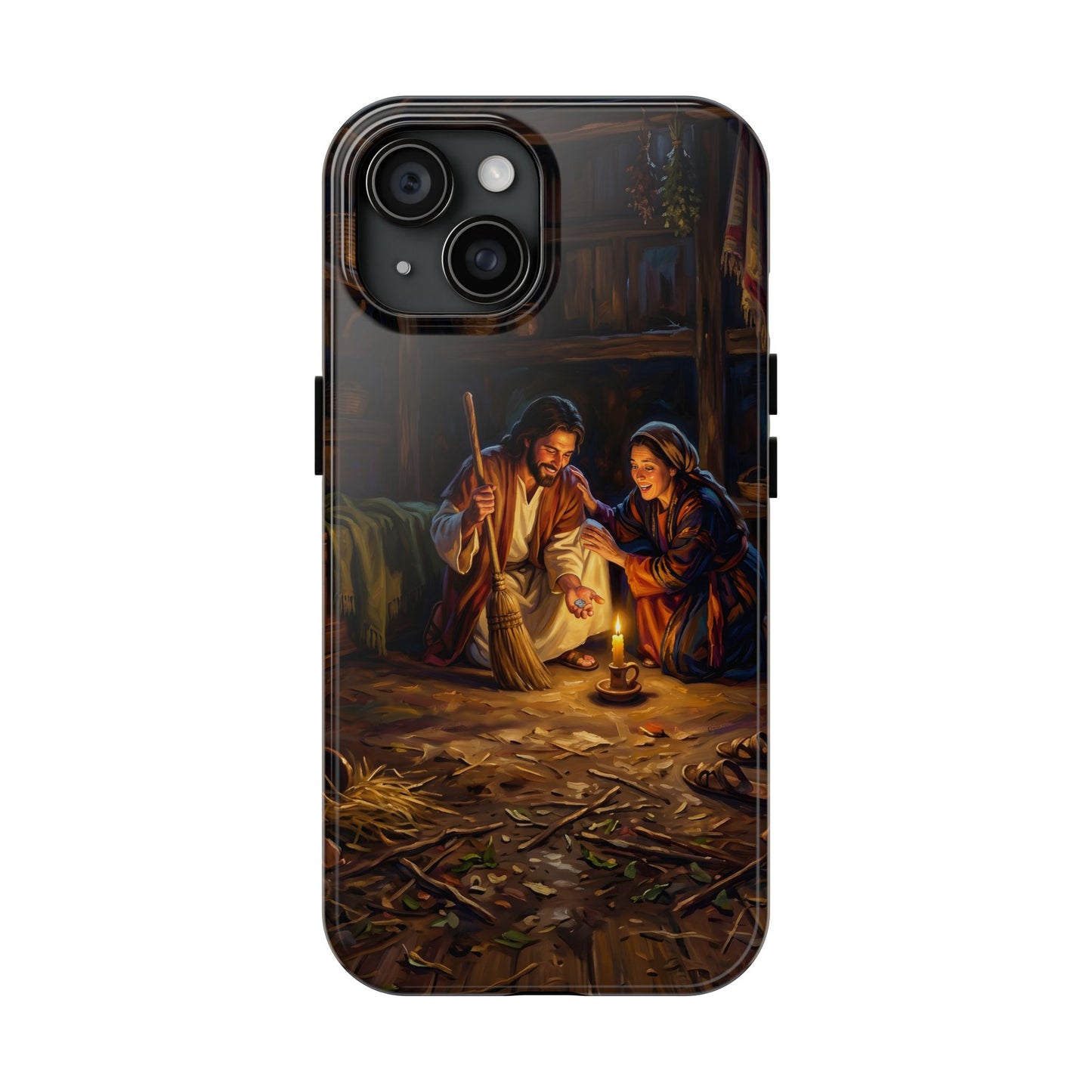 “Lost and Found - The Sweeping Woman of Luke 15” - Phone Case