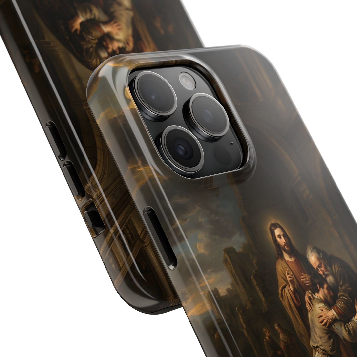 The prodigal son running toward his father - Phone Case