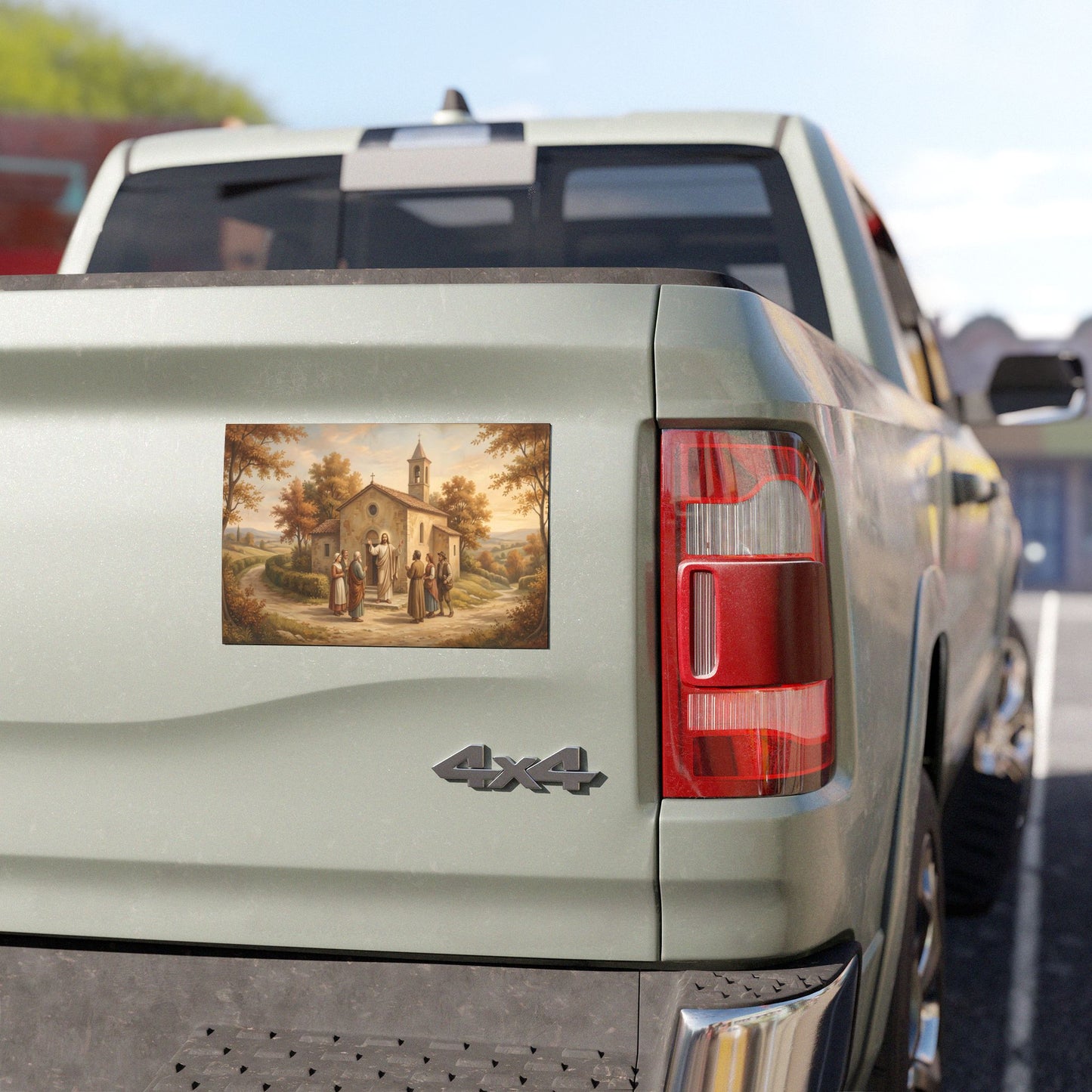 “Sanctuary in Serenity - Autumn's Golden Embrace” - Car Magnet