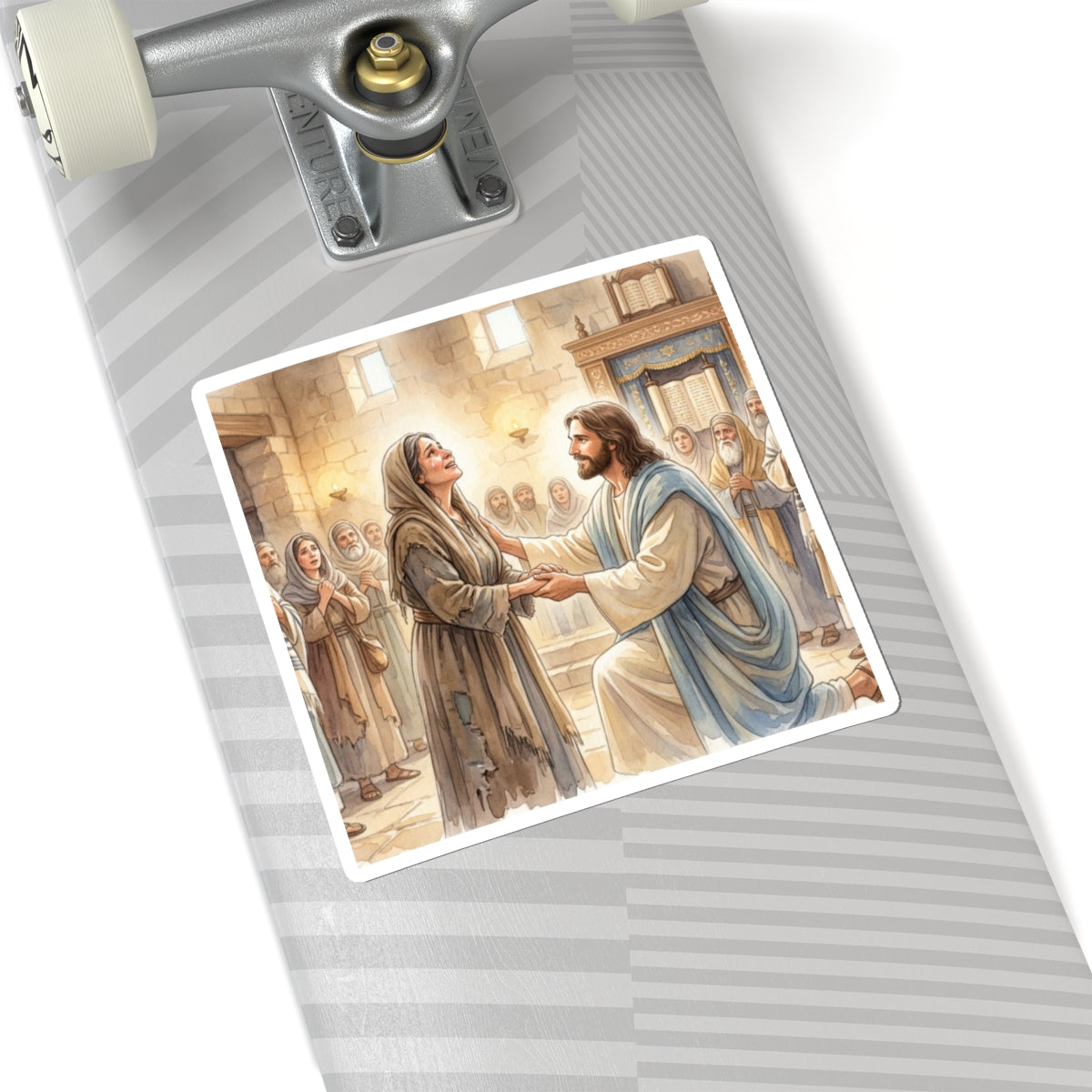 “Released - Jesus Heals the Bent Woman” - Sticker