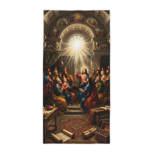 “Tongues of Fire - The Pentecost Outpouring” - Beach Towel