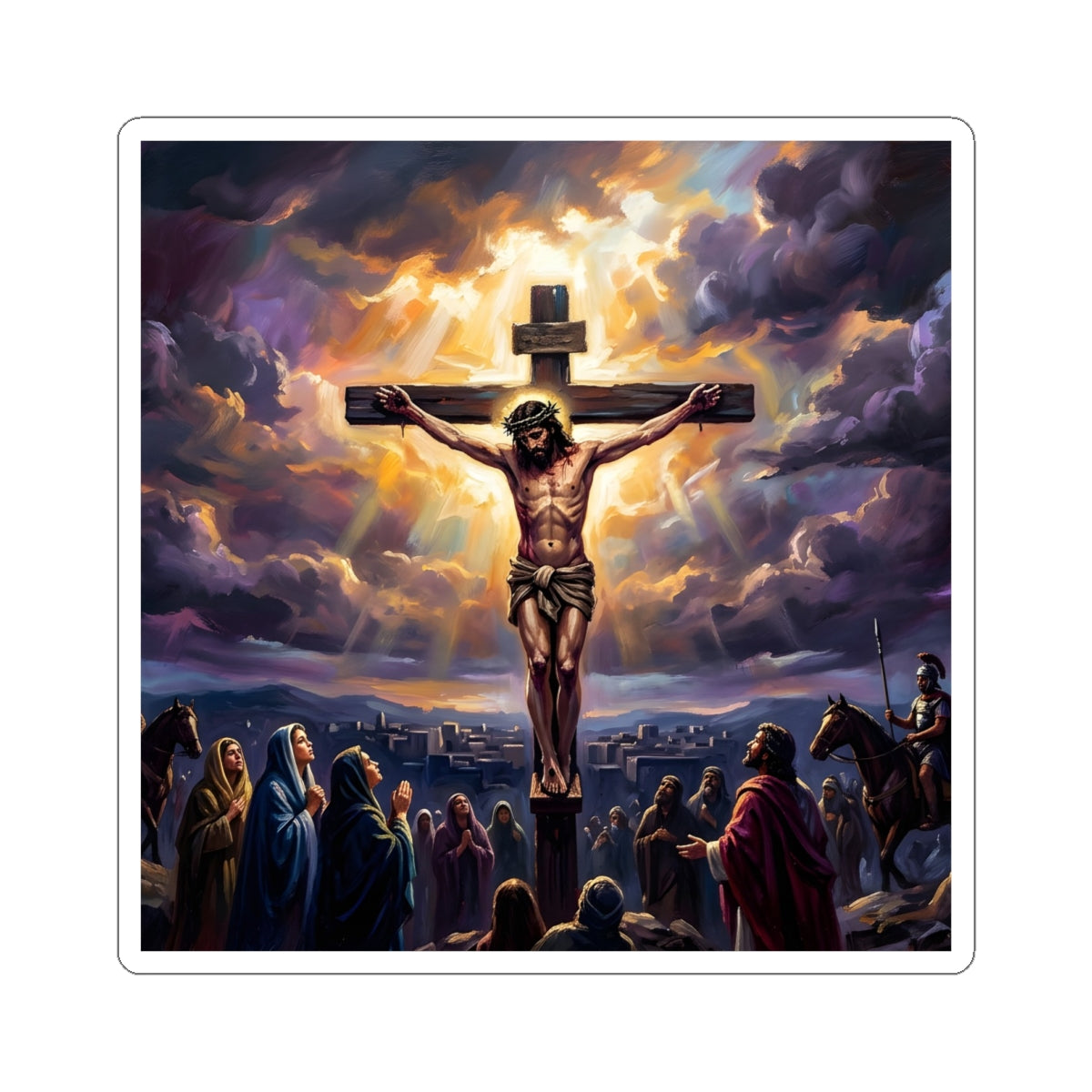 “It Is Finished - The Crucifixion at Calvary” - Sticker