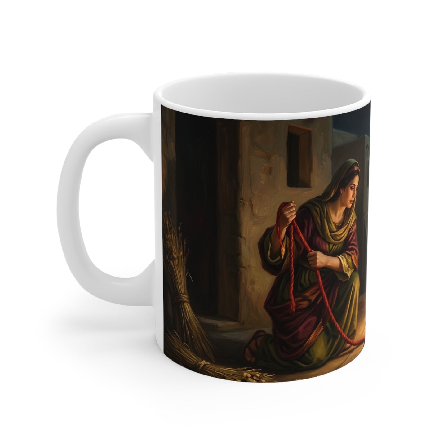“Scarlet Cord - Rahab and the Spies” - Coffee Mug