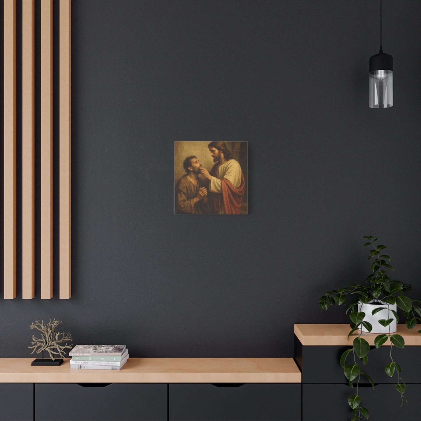 “He Spoke Plainly – Jesus Loosens the Tongue of the Mute” - Canvas Art
