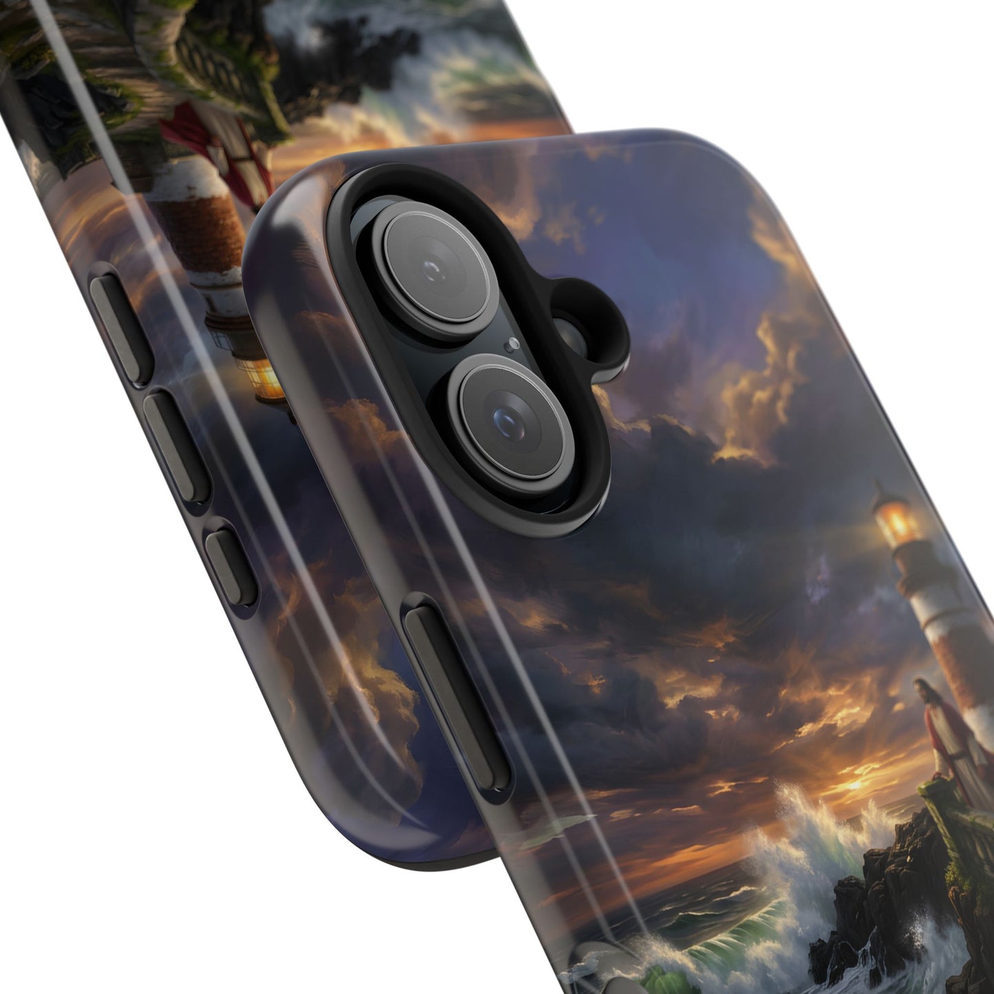 “Steadfast Hope - Lighthouse in the Storm” - Phone Case