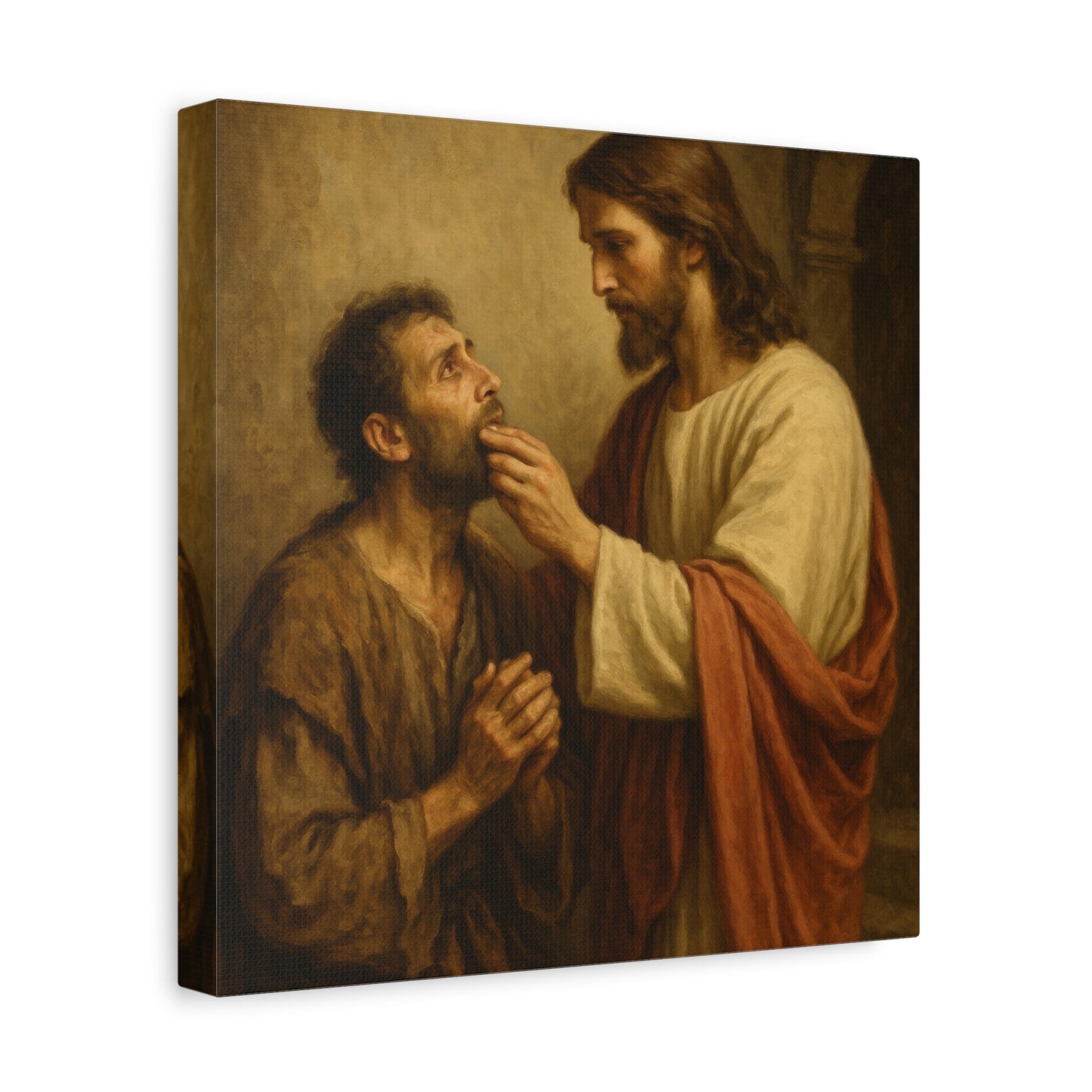 “He Spoke Plainly – Jesus Loosens the Tongue of the Mute” - Canvas Art