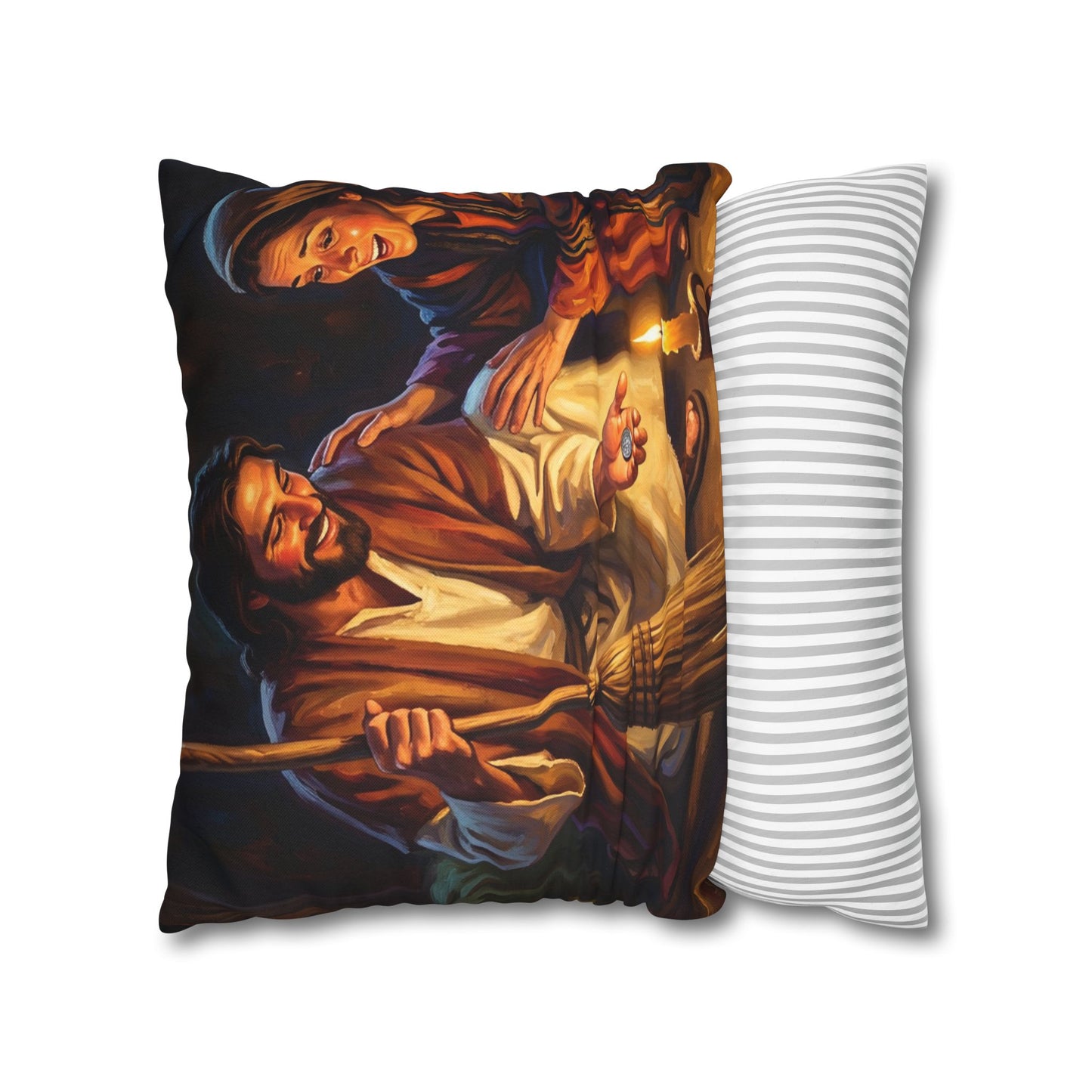 “Lost and Found - The Sweeping Woman of Luke 15” - Pillowcase