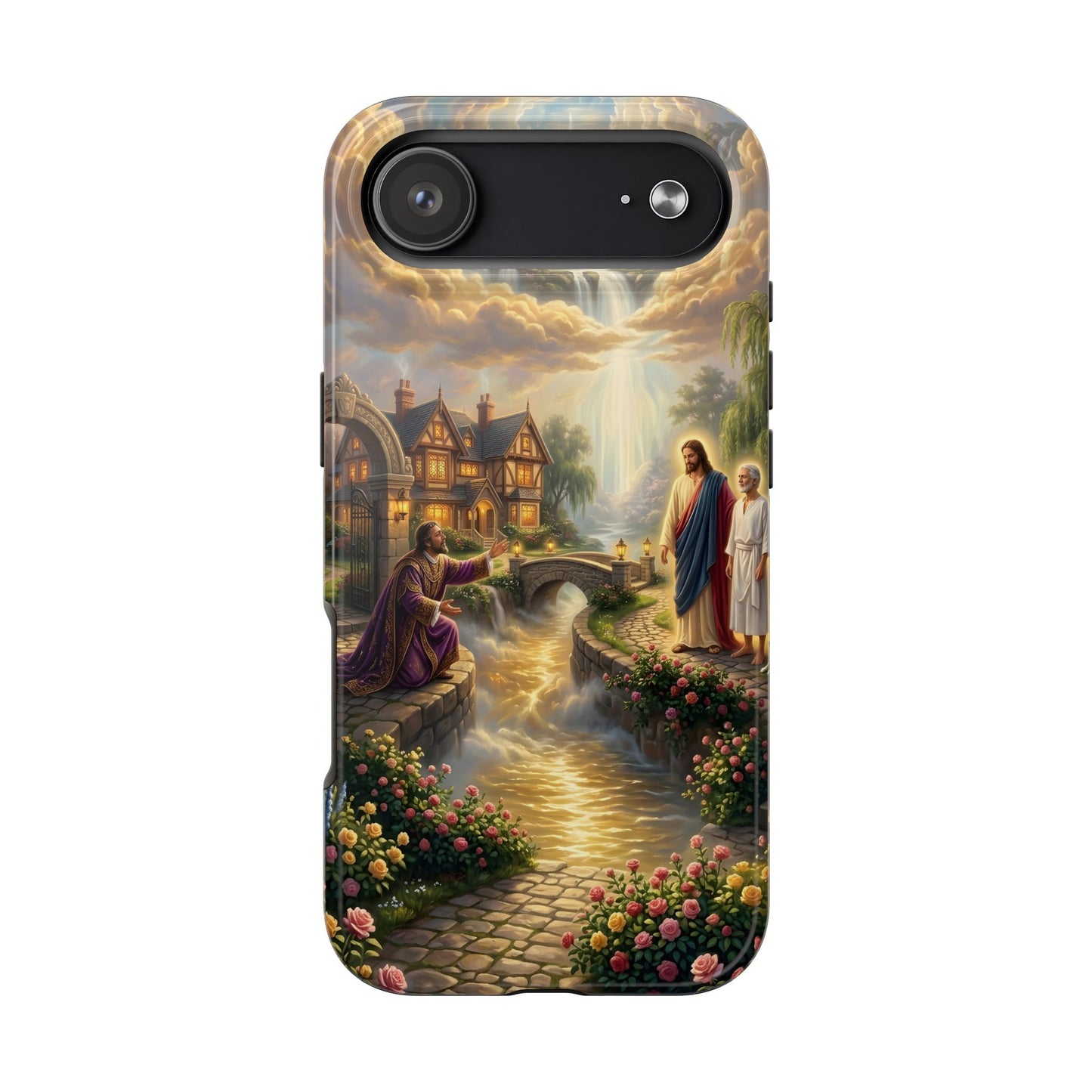 “The Great Reversal - Lazarus at the Rich Man’s Gate” - Phone Case