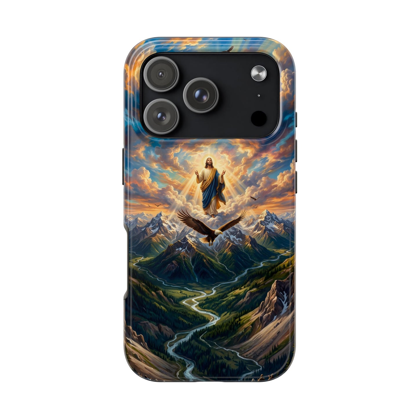 “Soaring Like Eagles - Hope in the Lord Over Mountains” - Phone Case