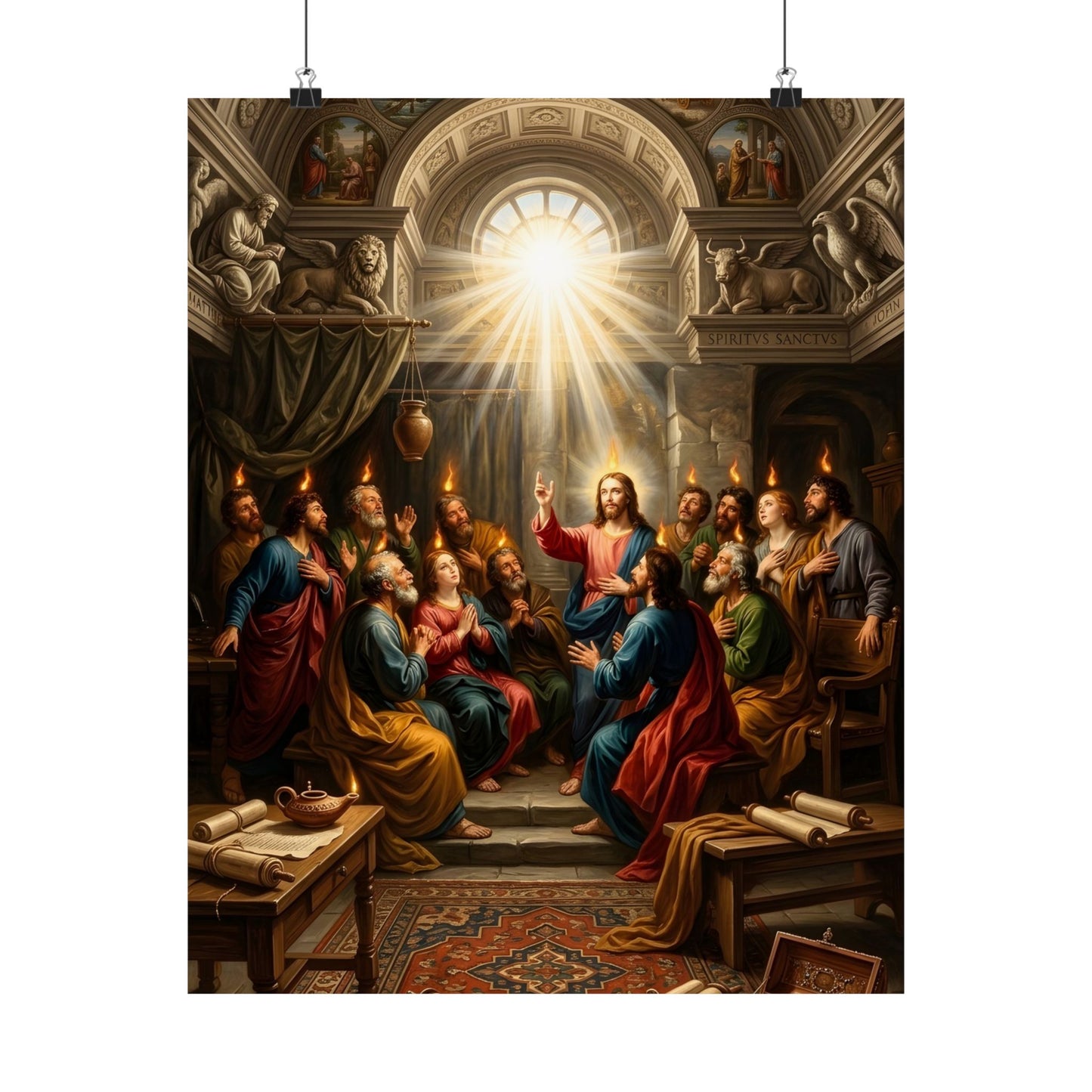 “Tongues of Fire - The Pentecost Outpouring” - Poster