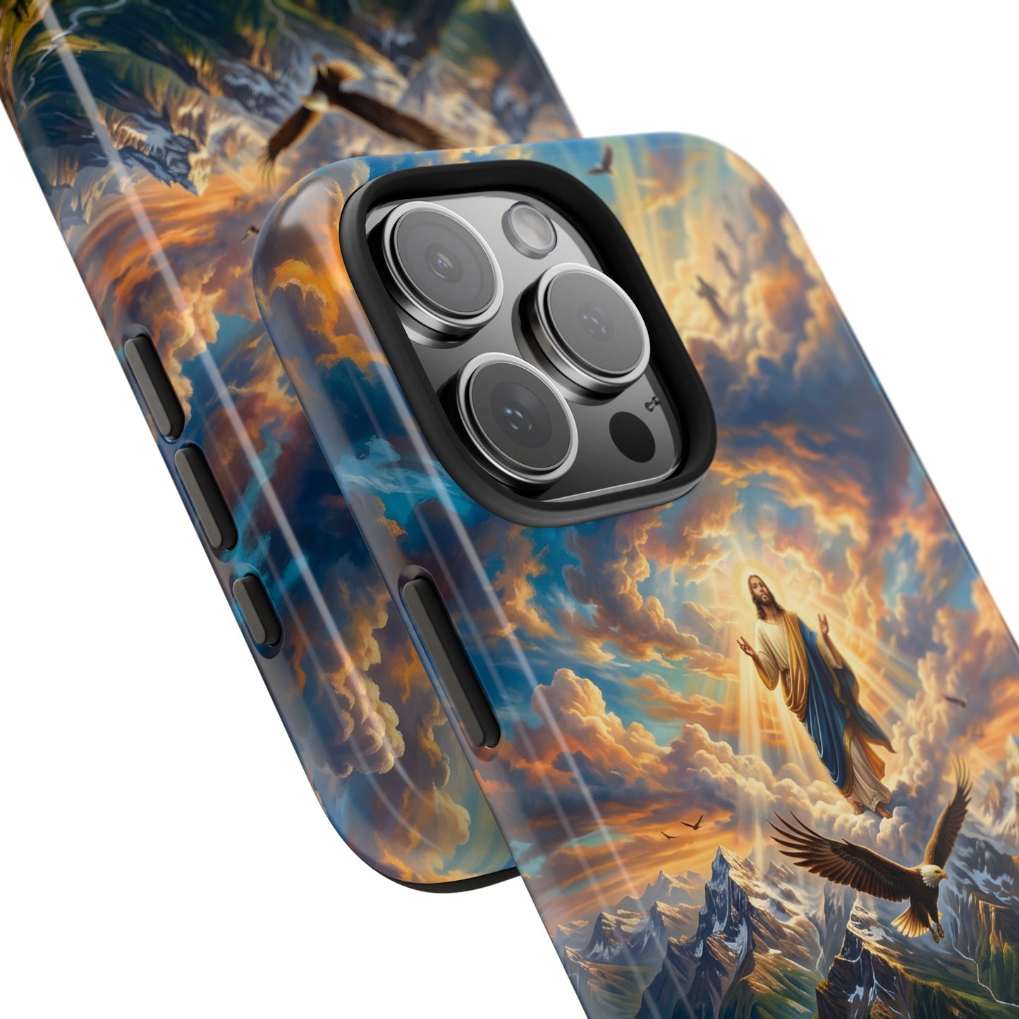 “Soaring Like Eagles - Hope in the Lord Over Mountains” - Phone Case