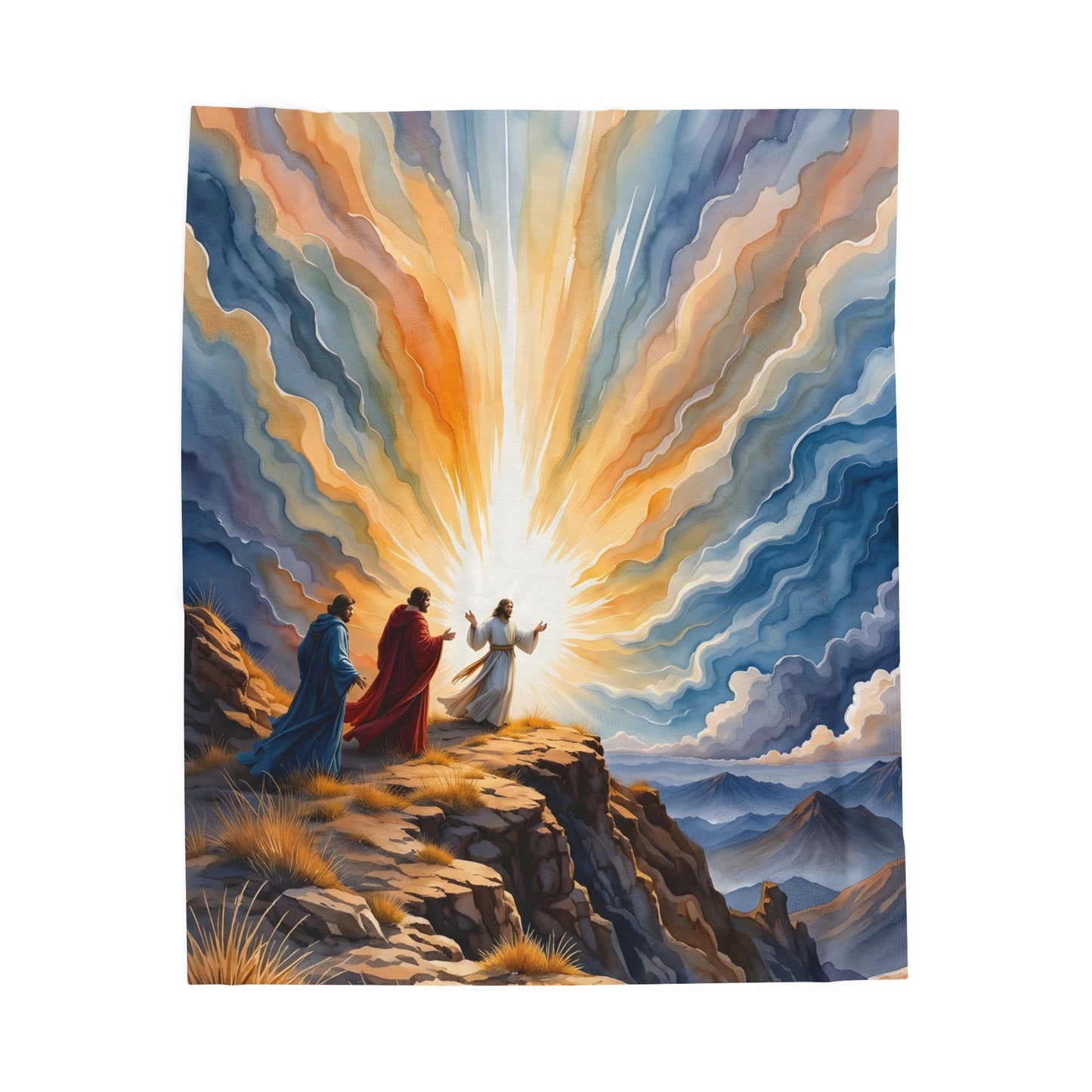 “Glorious Light - The Transfiguration of Christ” - Plush Blanket