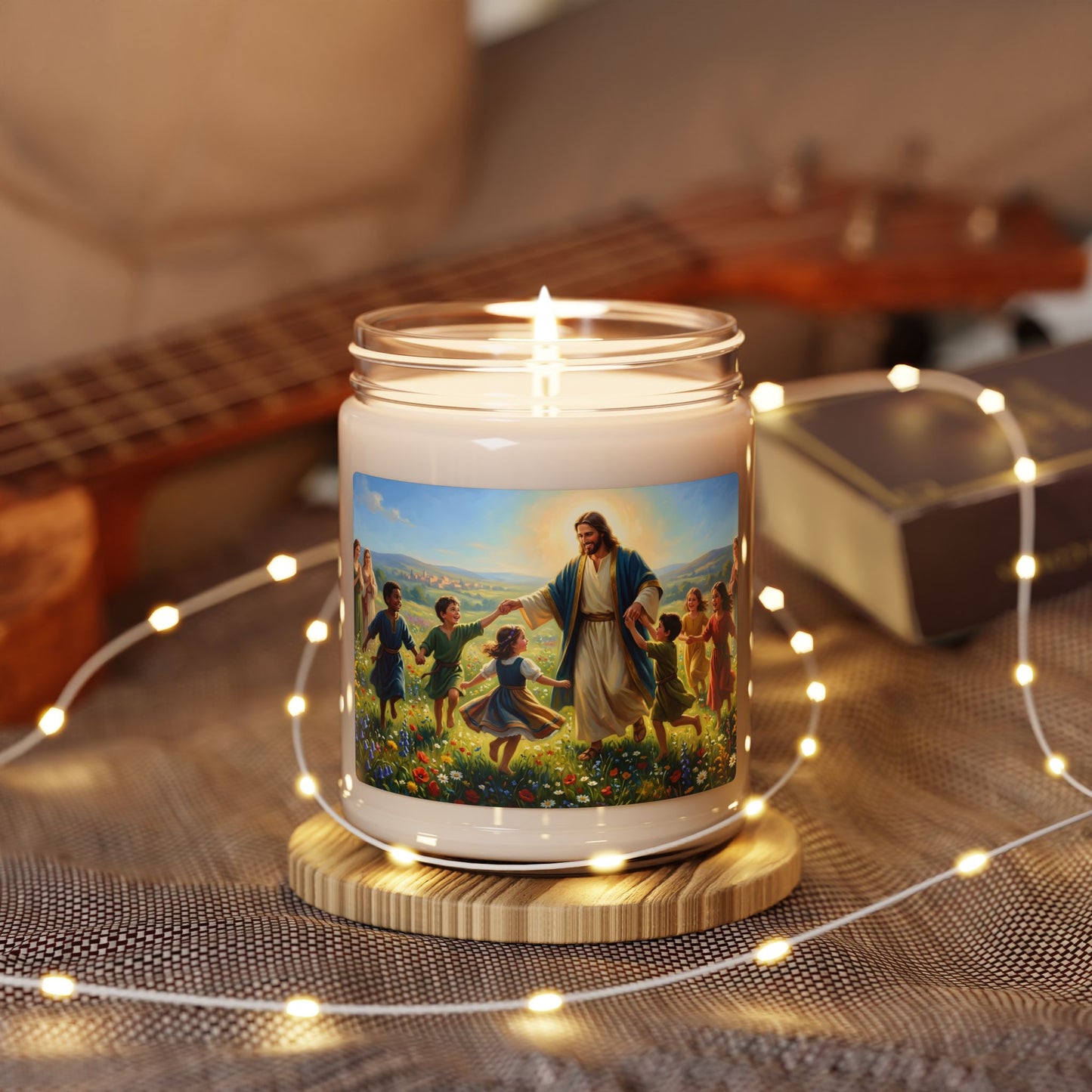 “Joy Overflowing - Children Dancing in the Meadow” - Scented Candle