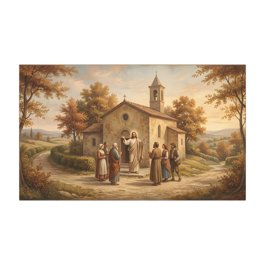 “Sanctuary in Serenity - Autumn's Golden Embrace” - Car Magnet