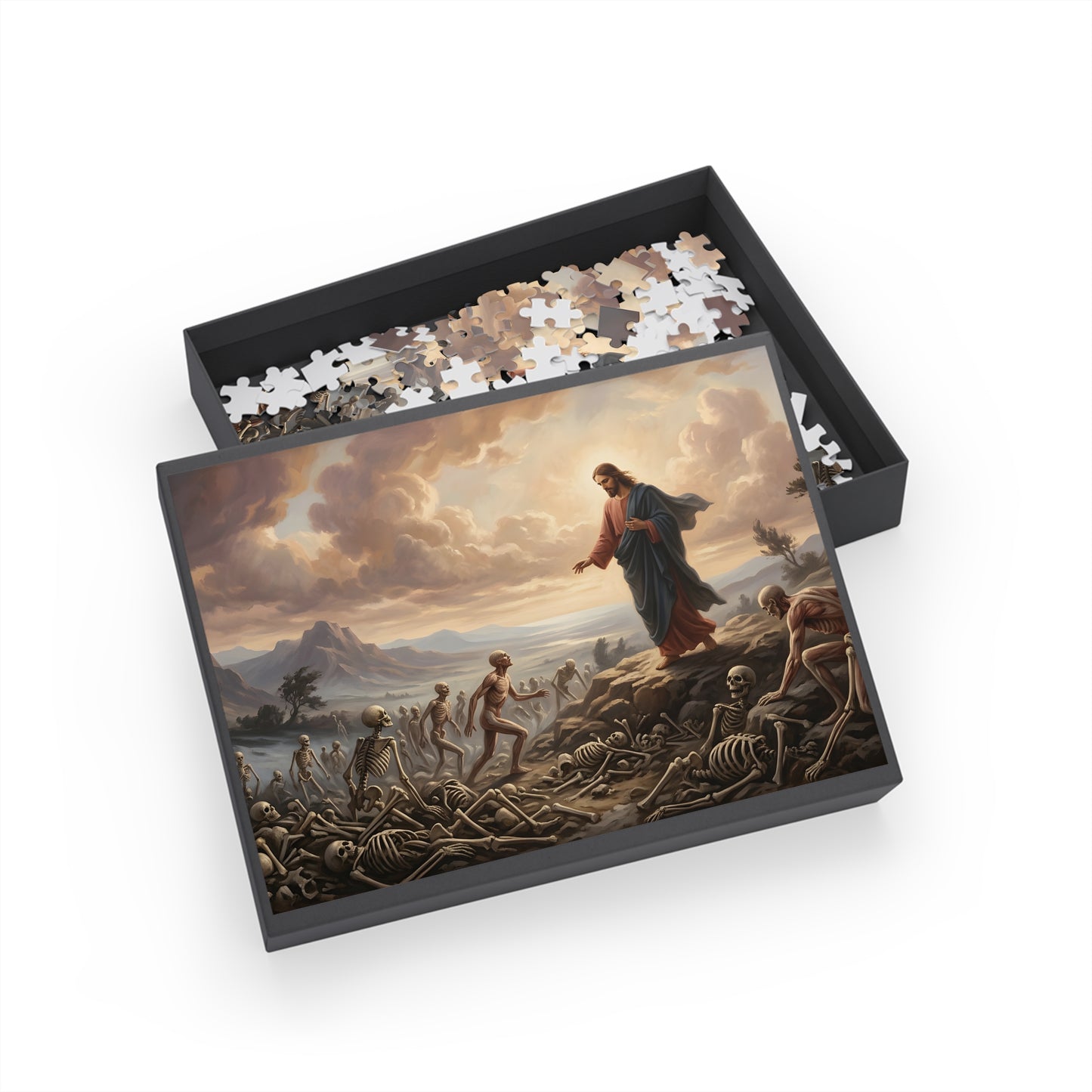 “Valley of Dry Bones - Ezekiel 37 Resurrection” - Jigsaw Puzzle