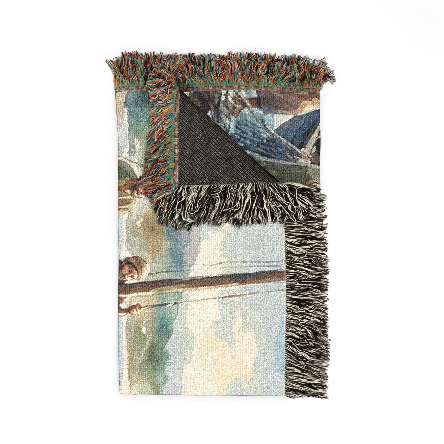 “Cast Your Nets - The Miraculous Catch” - Woven Blanket