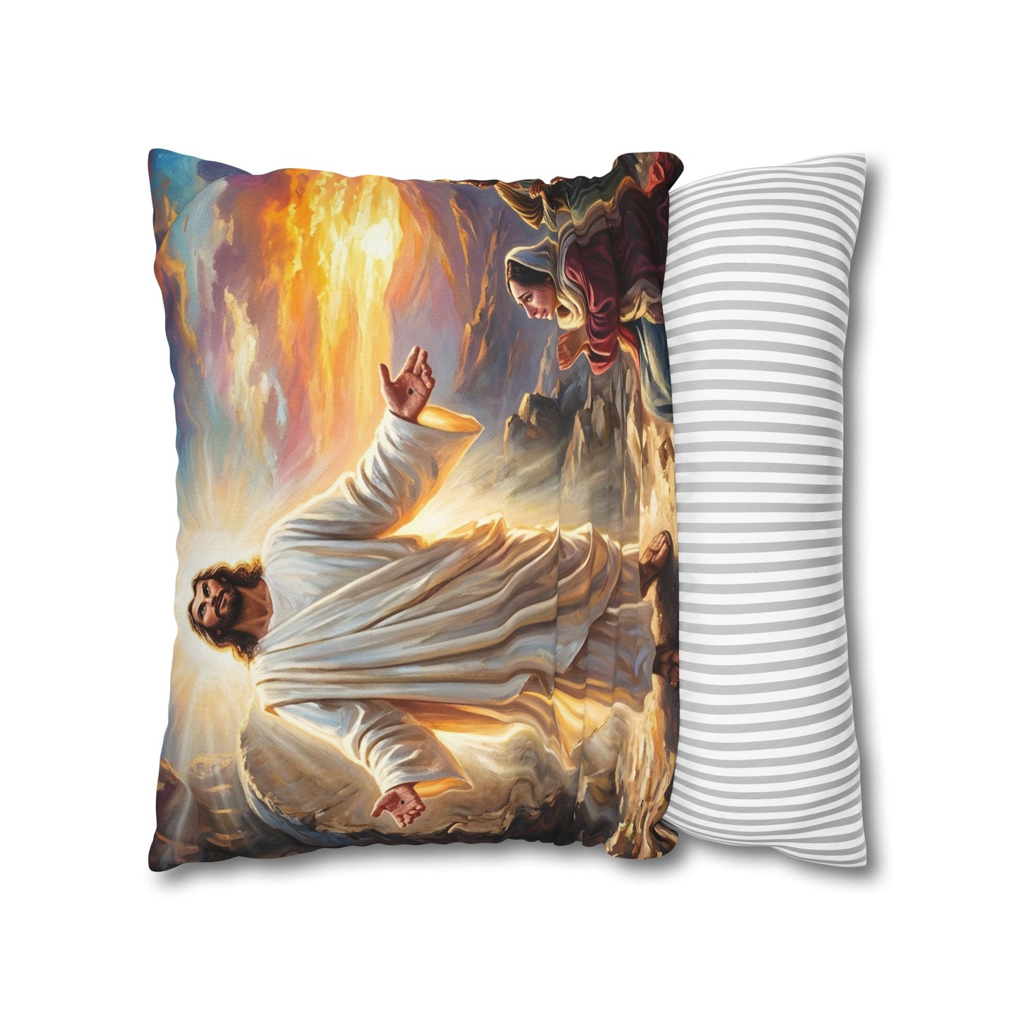 “He Is Risen - The Empty Tomb at Dawn” - Pillowcase