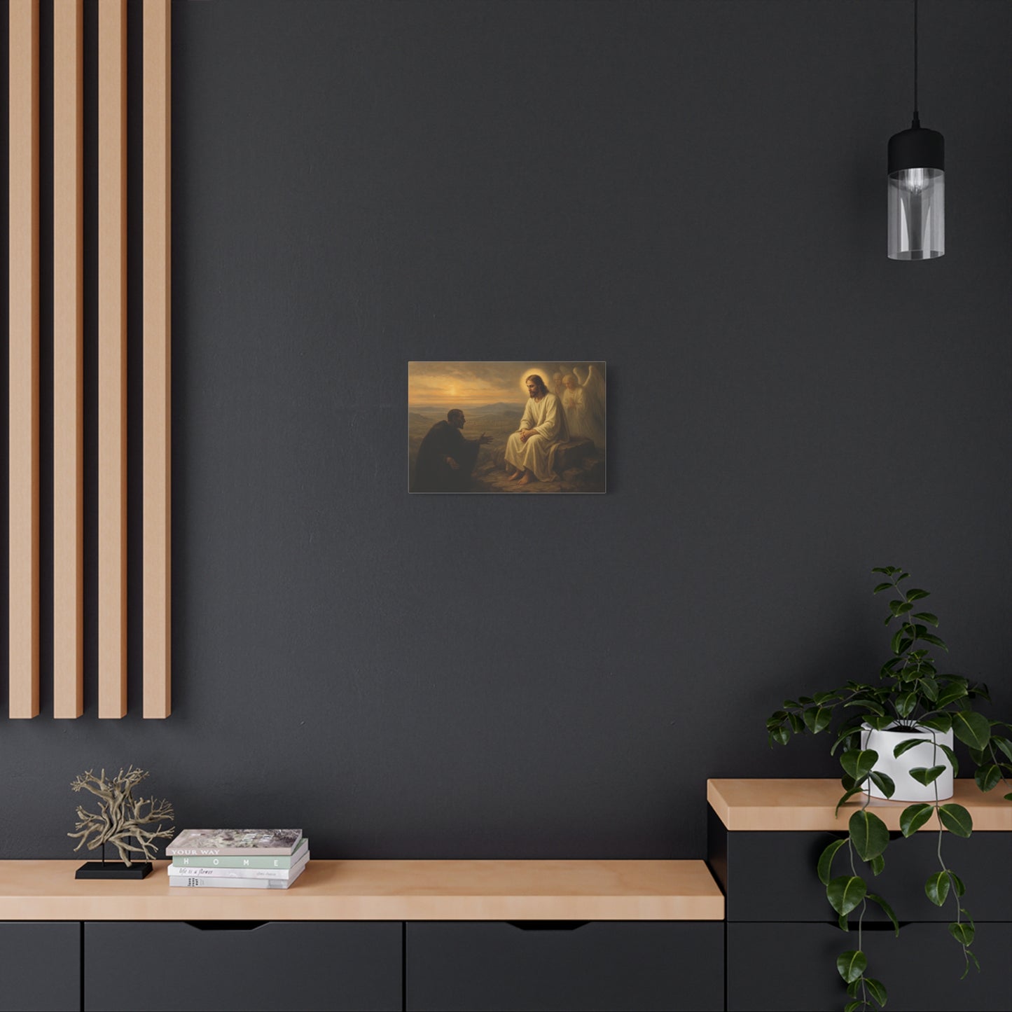 “The Temptation of Christ – Matthew 4:8–11” - Canvas Art