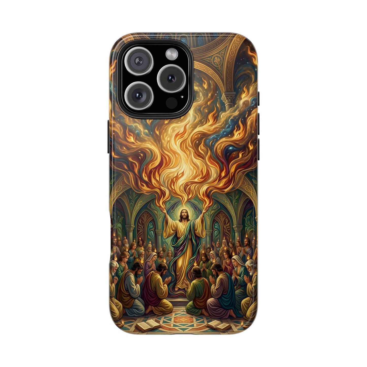 “Spirit Poured Out - Pentecost Flames Descending” - Phone Case
