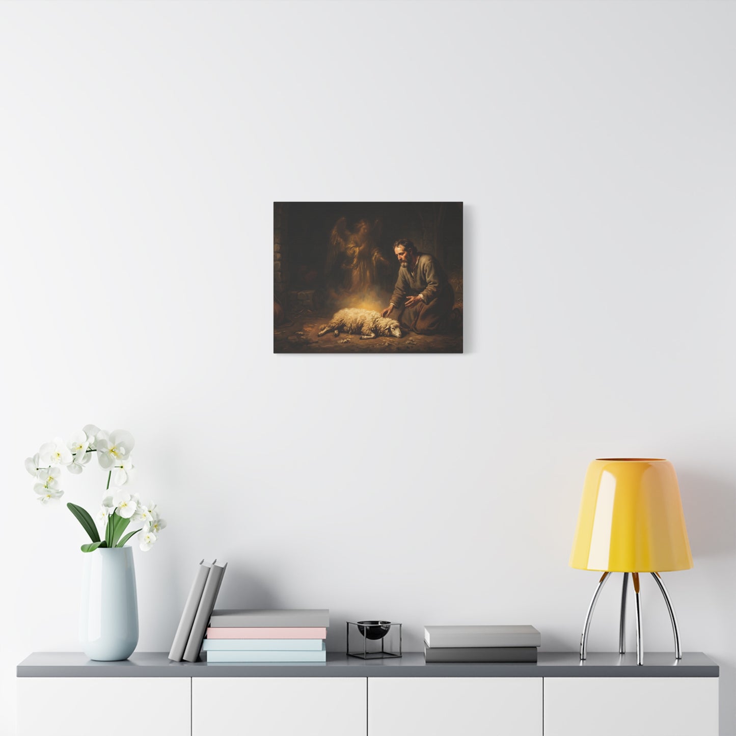 “Gideon's Fleece - Seeking Confirmation from God” - Canvas Art