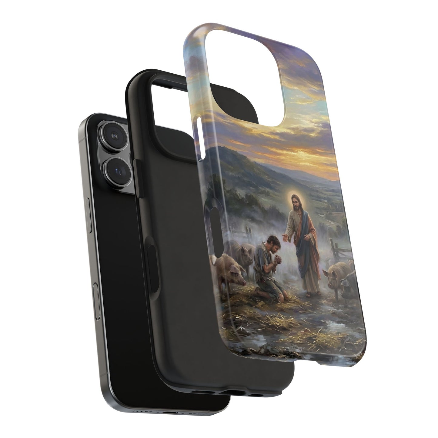 “Turning Point - The Prodigal Son's Repentance” - Phone Case