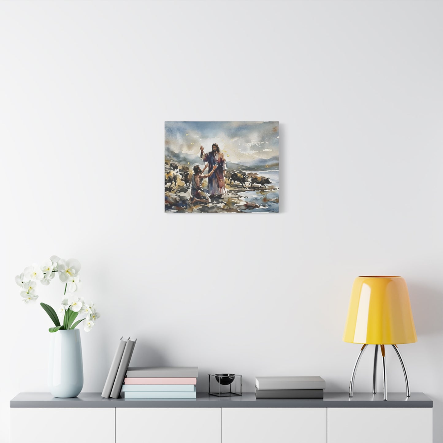 “Unchained - Jesus and the Demoniac” - Canvas Art