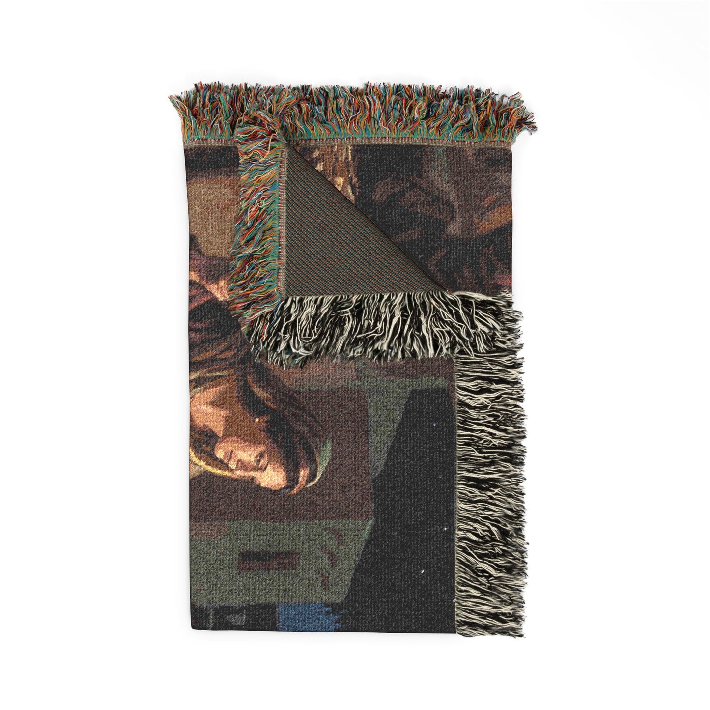 “Scarlet Cord - Rahab and the Spies” - Woven Blanket