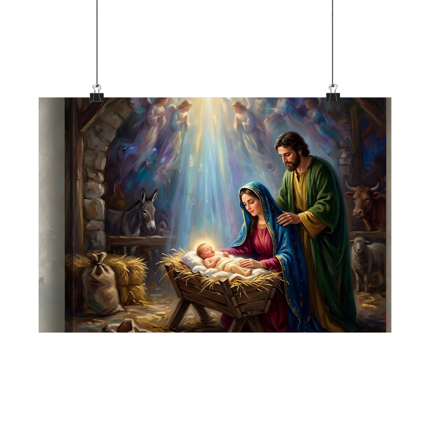 “Prince of Peace - Holy Family in Bethlehem” - Poster