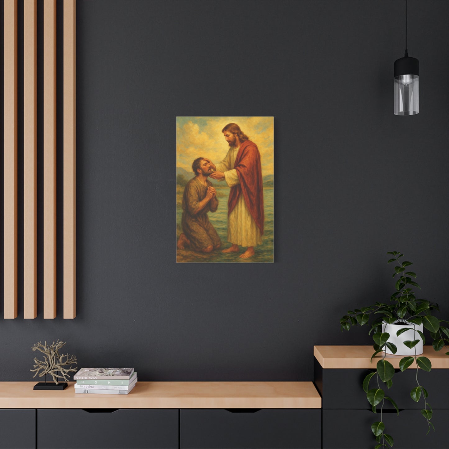 “Eyes Opened – Jesus Heals the Blind Man” - Canvas Art