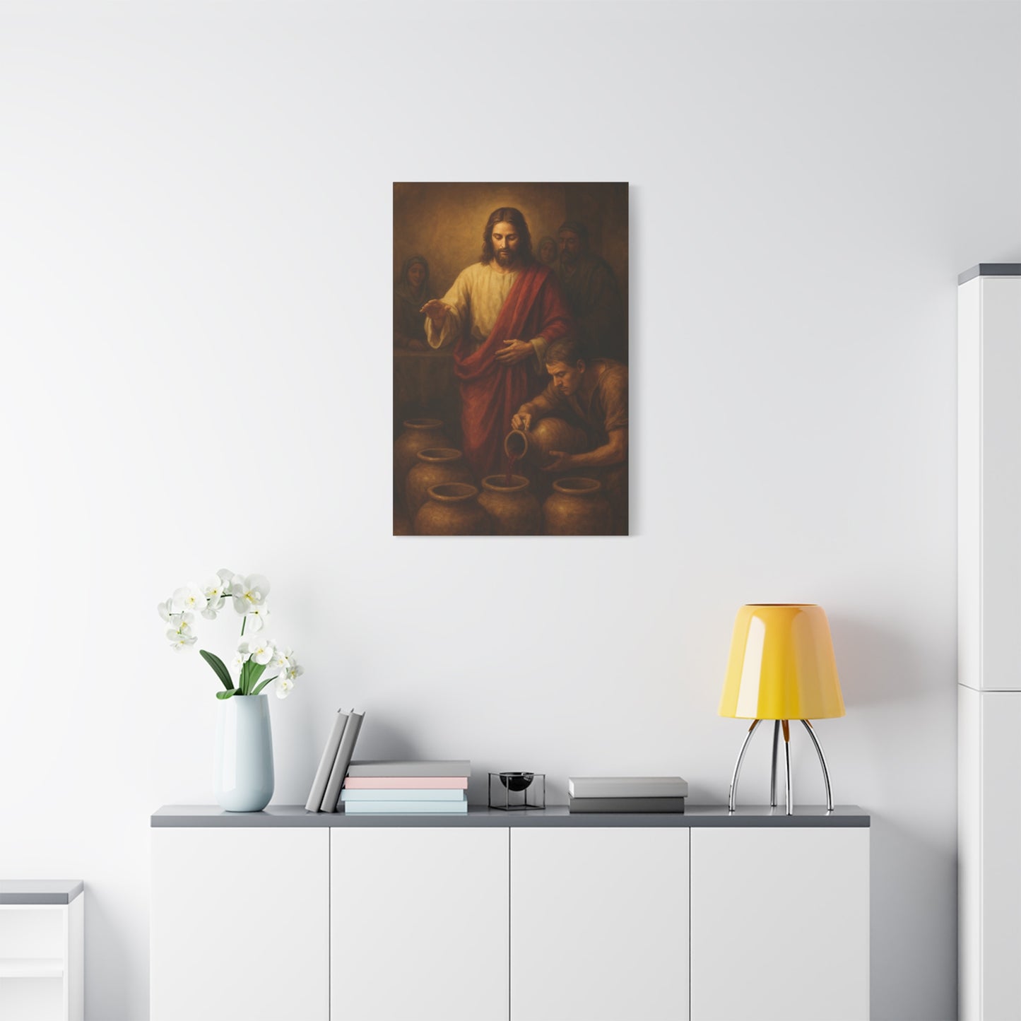 “Water into Wine – The First Miracle at Cana” - Canvas Art