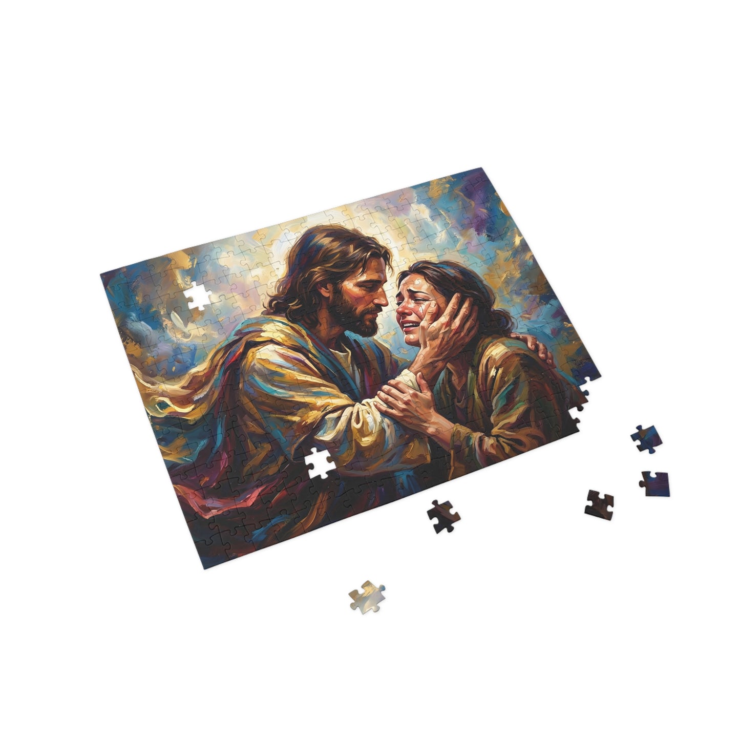 “No More Tears - God's Eternal Comfort” - Jigsaw Puzzle