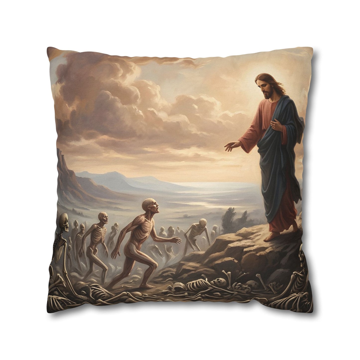 “Valley of Dry Bones - Ezekiel 37 Resurrection” - Pillowcase