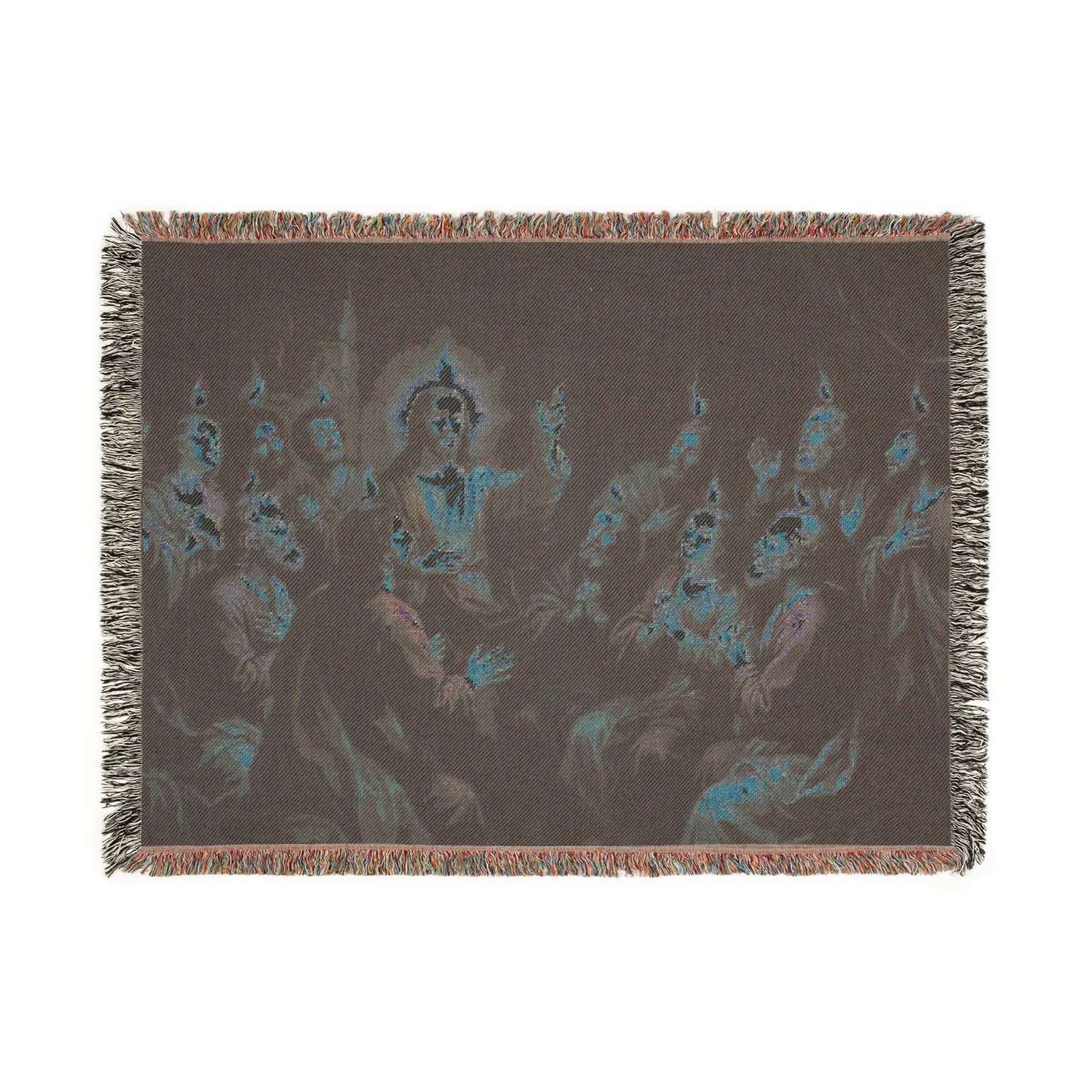 “Tongues of Fire - The Pentecost Outpouring” - Woven Blanket