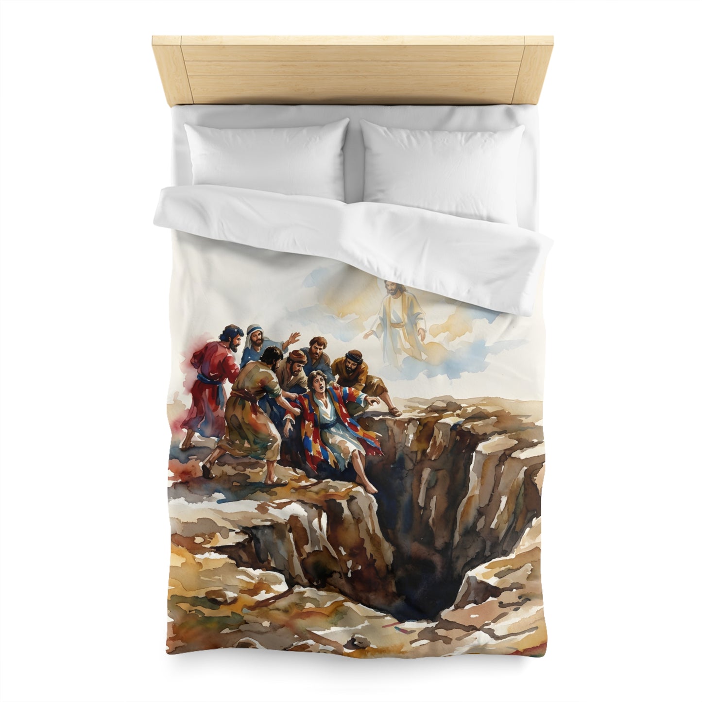 “Betrayal and Providence - Joseph in the Pit” - Duvet Cover