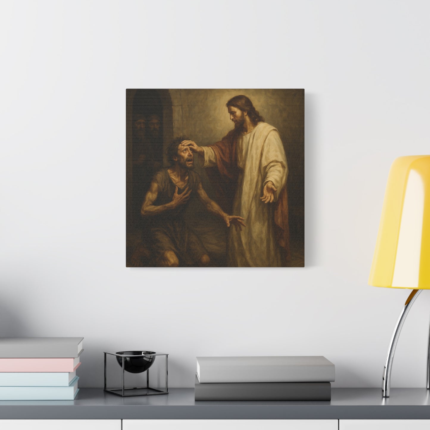“Freedom Restored – Jesus Heals the Demon-Possessed Man” - Canvas Art