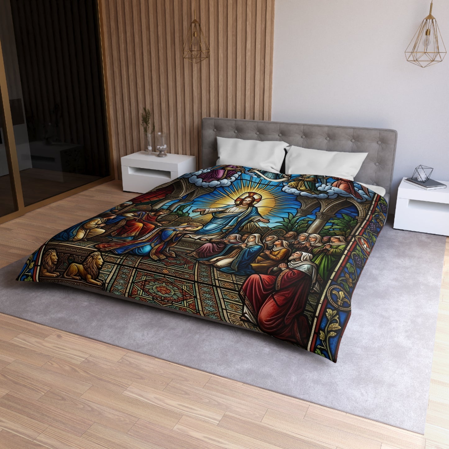 “For Such a Time As This - Esther Before King Ahasuerus” - Duvet Cover