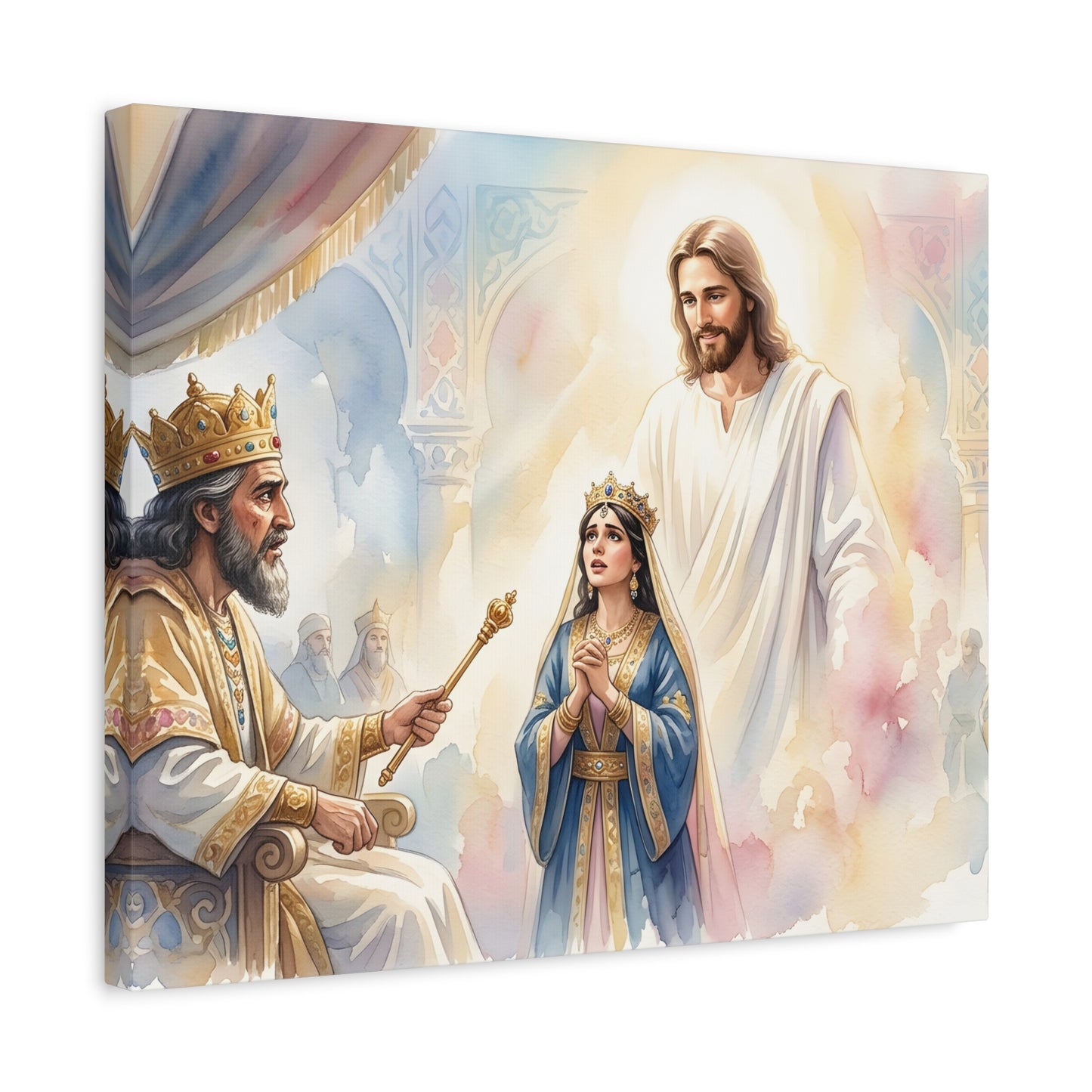 “For Such a Time - Esther Before Ahasuerus” - Canvas Art