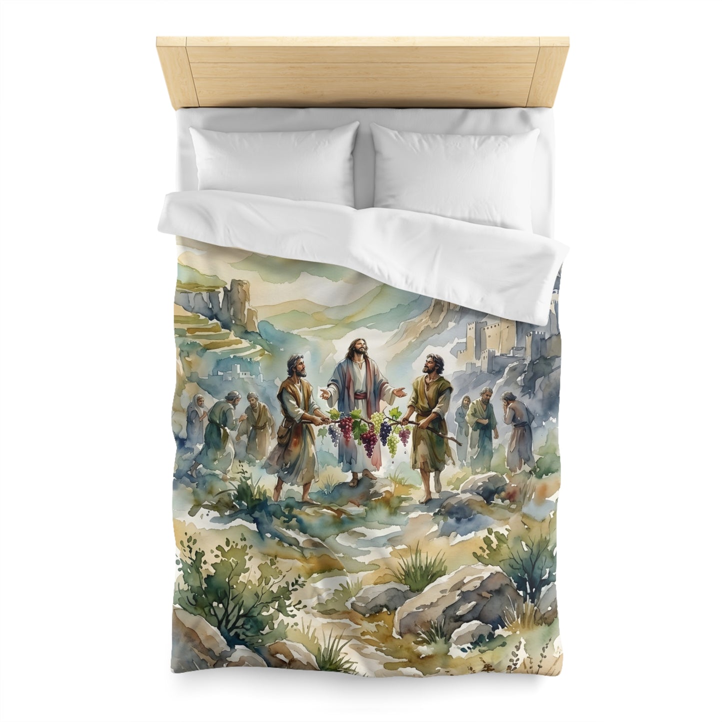 “Promised Land - The Spies Return from Canaan” - Duvet Cover
