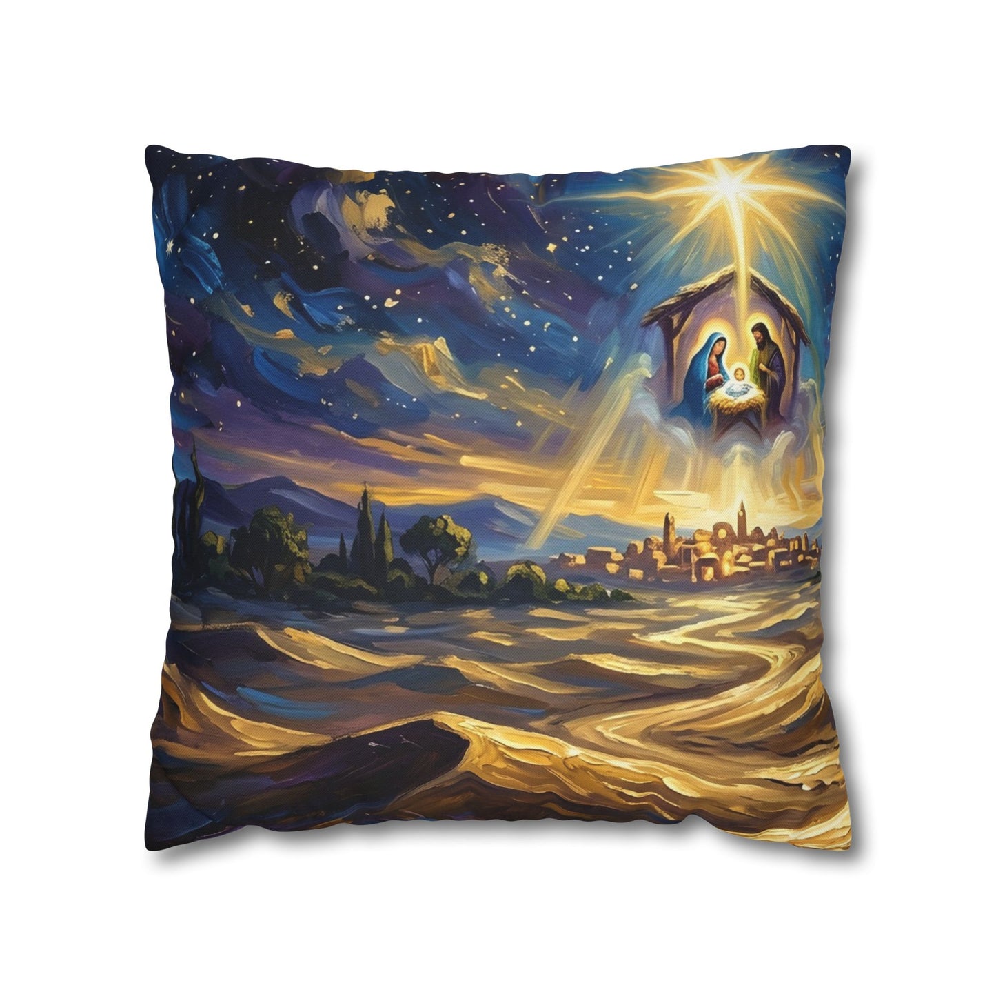 “Journey to Bethlehem - Wise Men Follow the Star” - Pillowcase