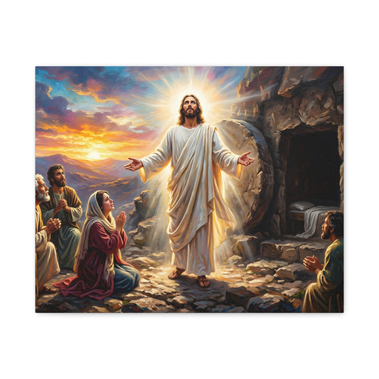 “He Is Risen - The Empty Tomb at Dawn” - Canvas Art