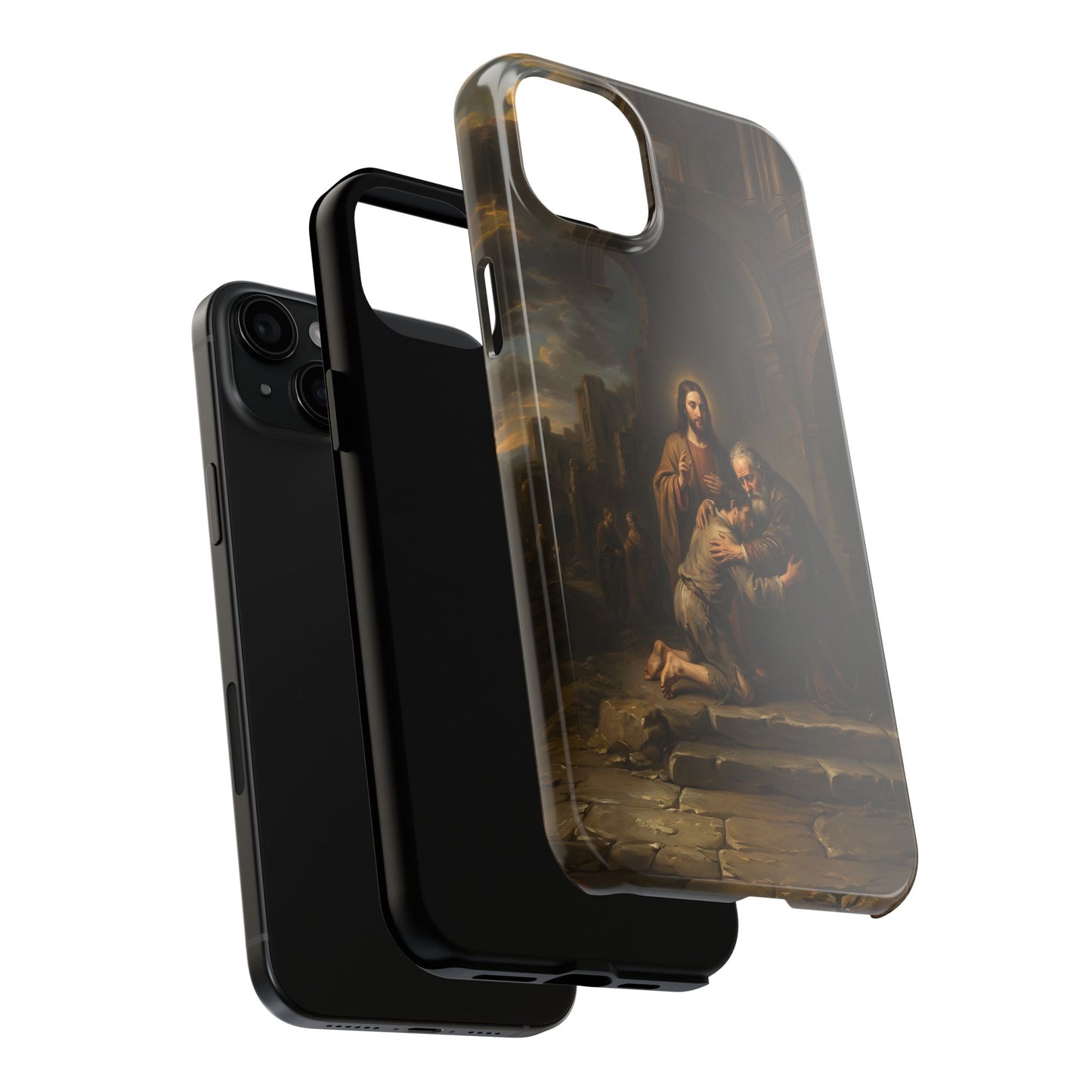 The prodigal son running toward his father - Phone Case