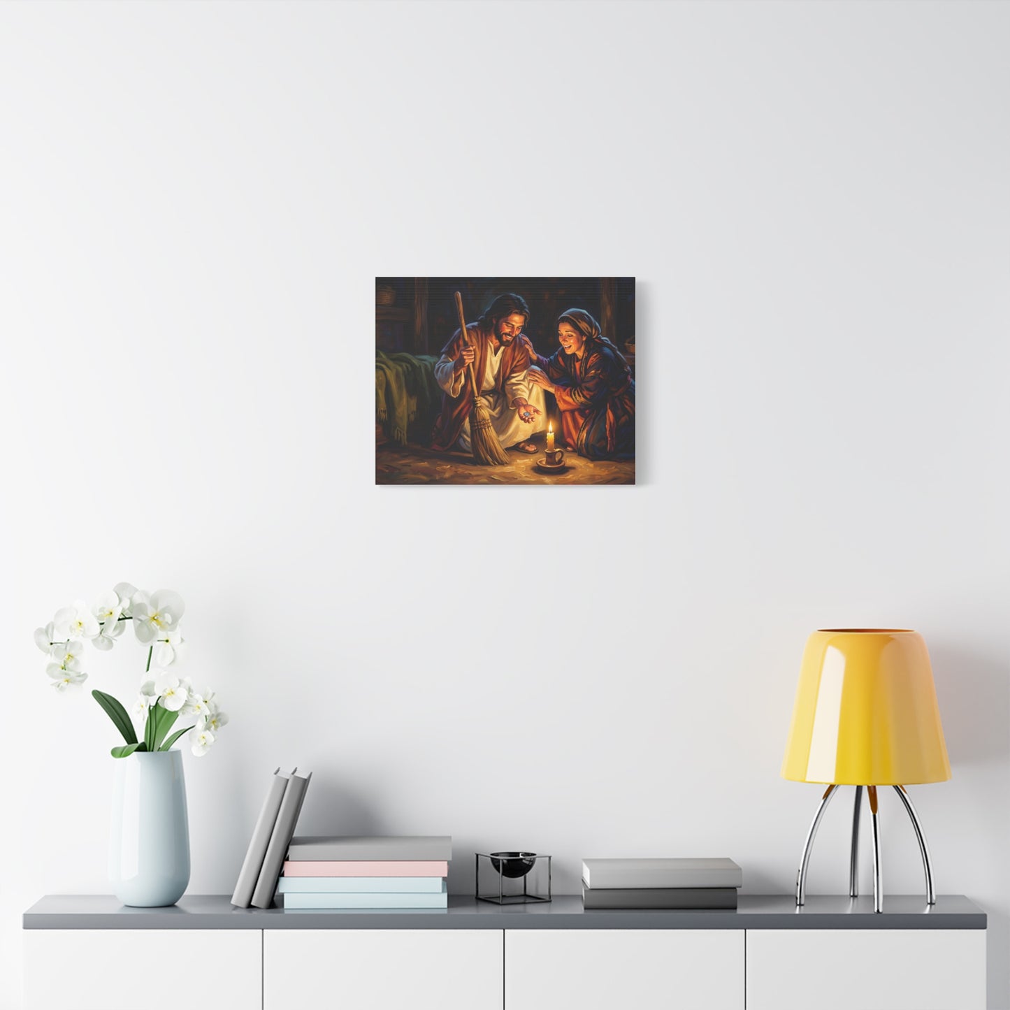 “Lost and Found - The Sweeping Woman of Luke 15” - Canvas Art