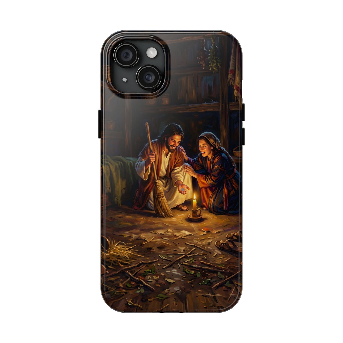 “Lost and Found - The Sweeping Woman of Luke 15” - Phone Case